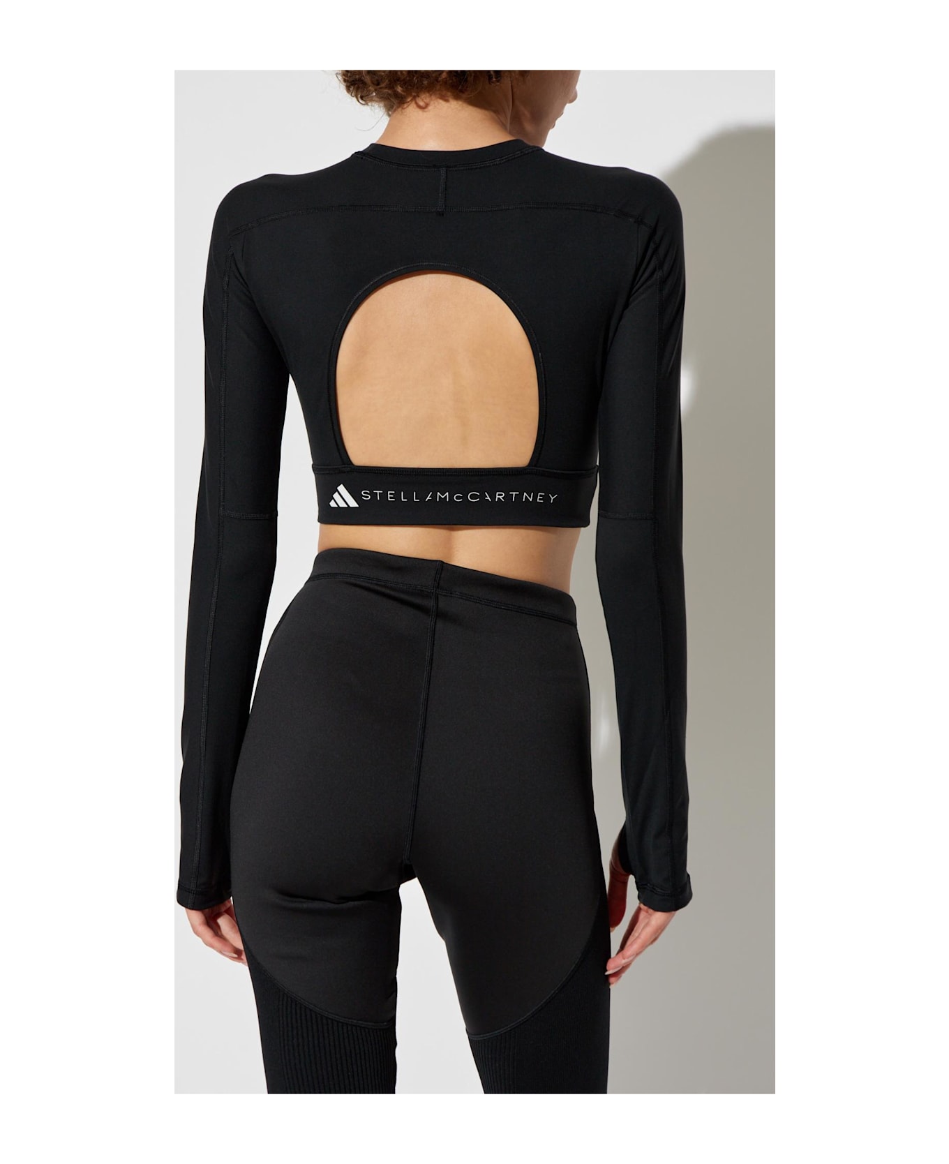 Adidas by Stella McCartney Sports Top With Logo - Black