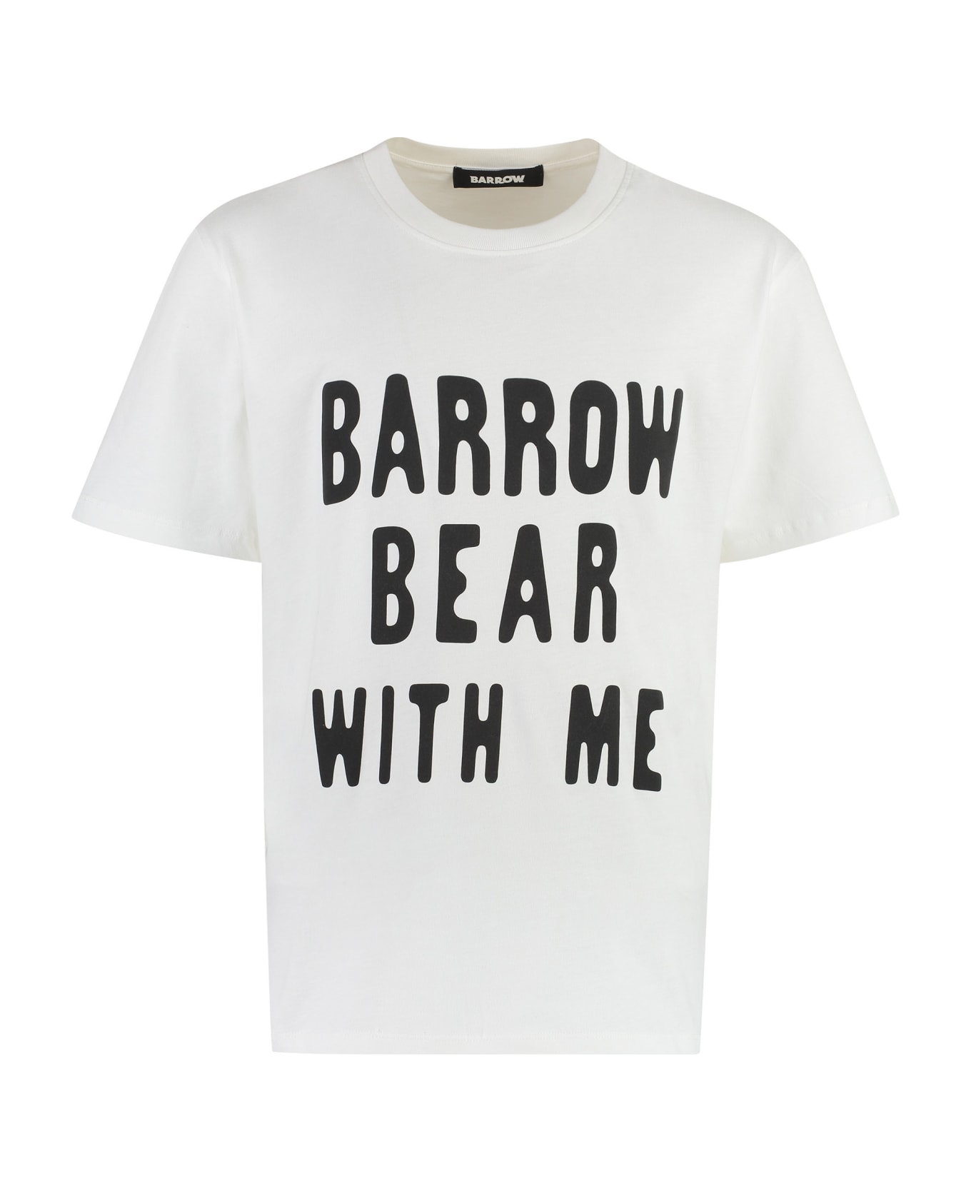 Barrow Cotton Crew-neck T-shirt - White