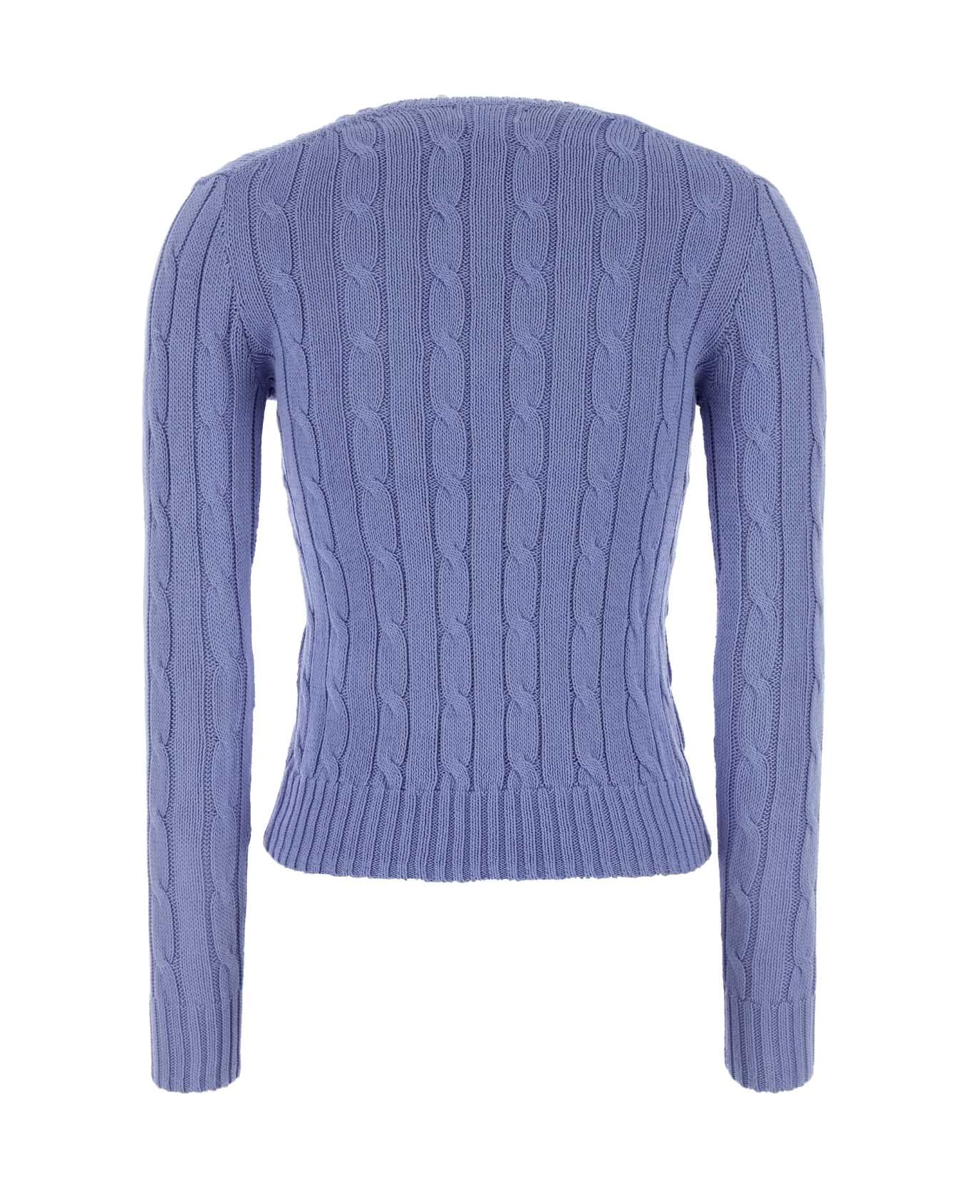 Polo Ralph Lauren Cerulean Blue Cotton Sweater - NEWLITCHFIELDBLUE