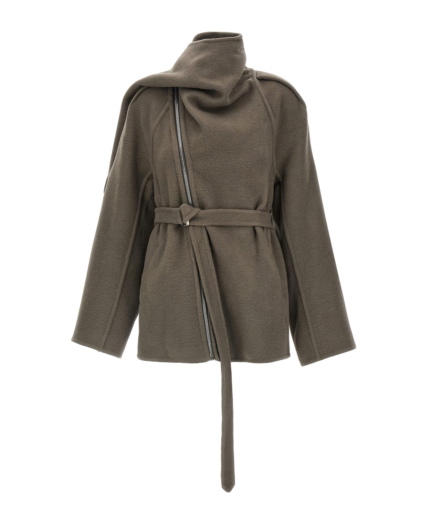 Rick Owens 
scarf Flight
 Coat - Gray