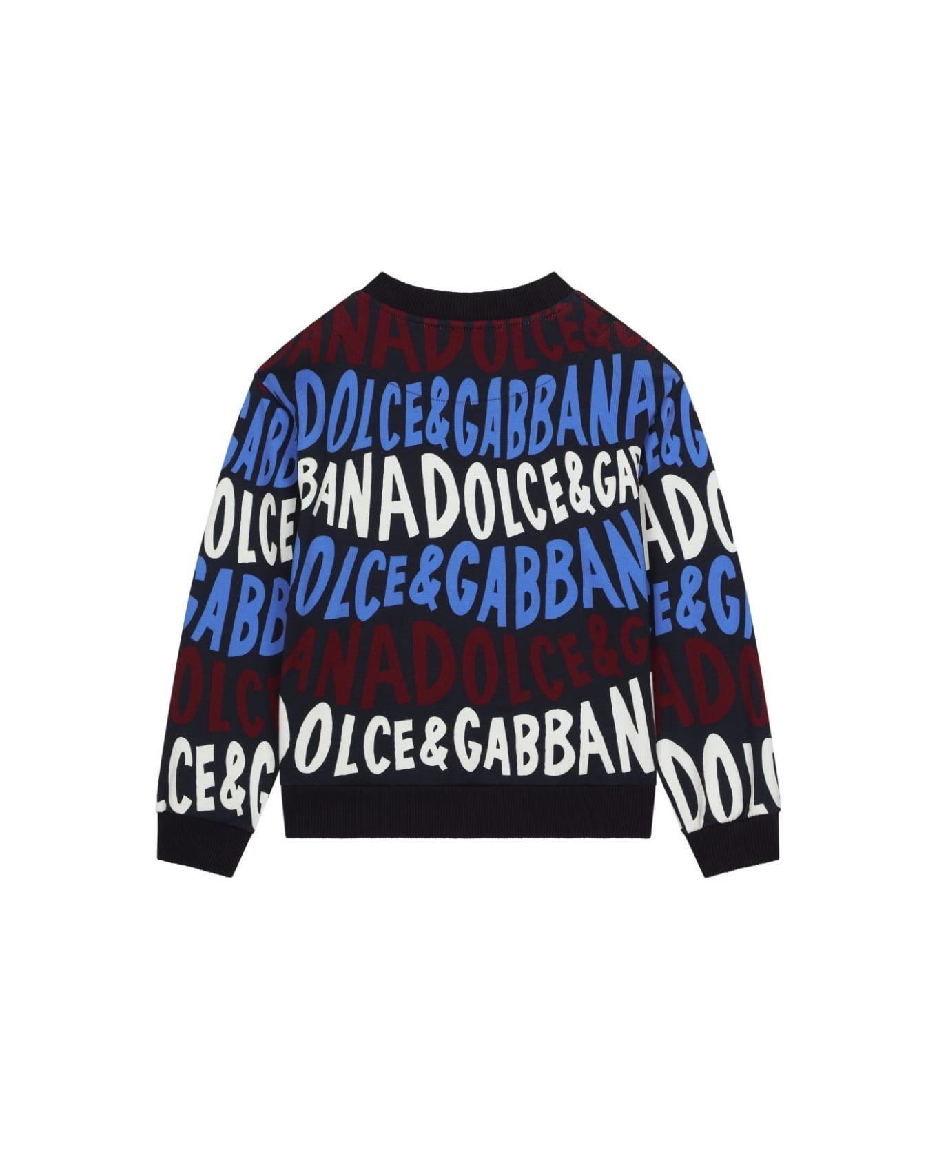 Dolce & Gabbana Felpa Con Logo - Blue