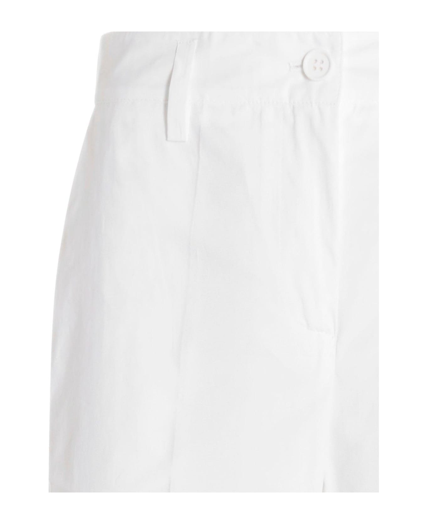 Parosh Slim Fit Trousers - White