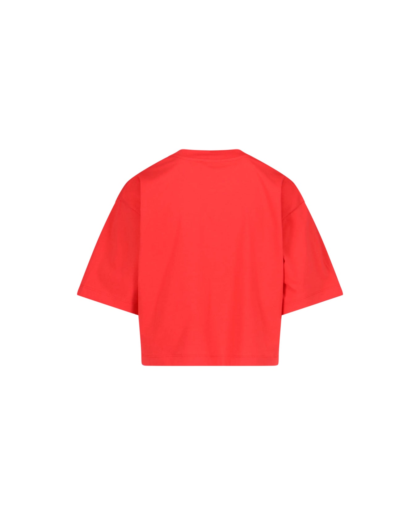 Marni Logo Crop T-shirt - Red