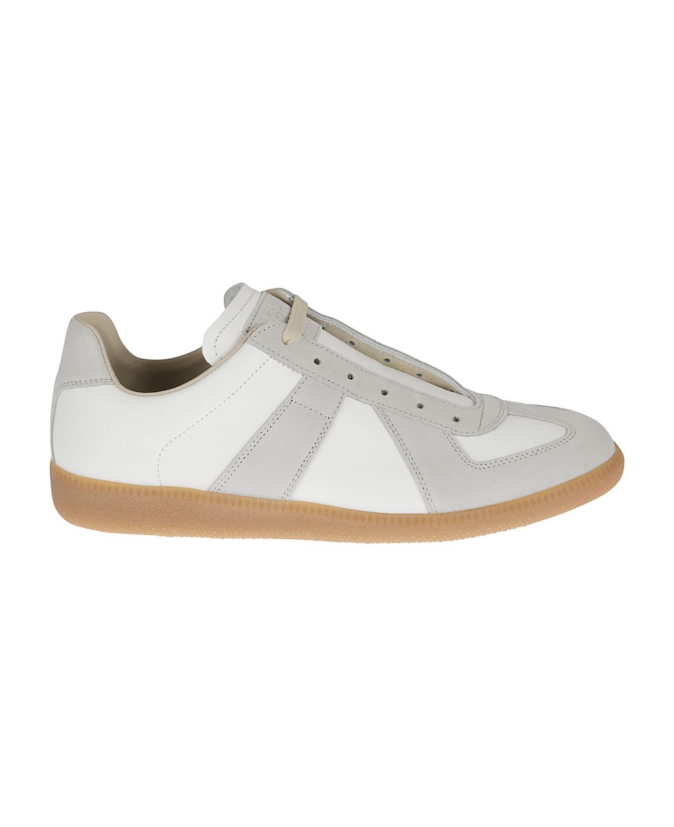 【関税＆送料込み】Maison Margiela Replica Sneakers In Ligh Maison Margiela Replica Patent Leather Low Top Sneaker