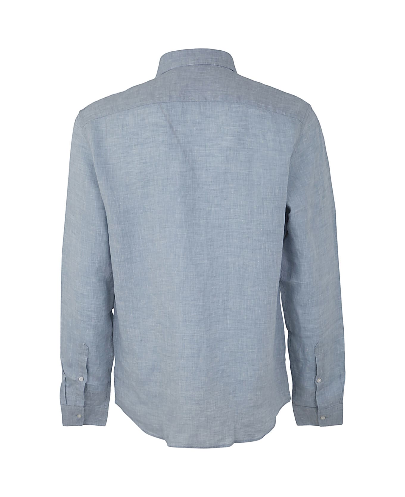 Michael Kors Long Sleeved Linen Shirt - Blue シャツ