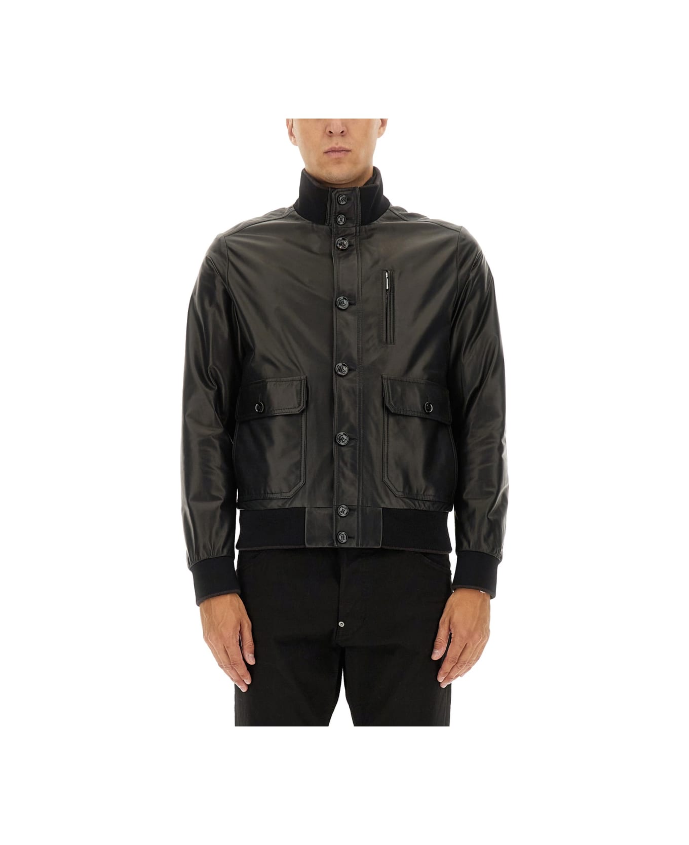 Moorer "adelsio-pe" Jacket - BLACK