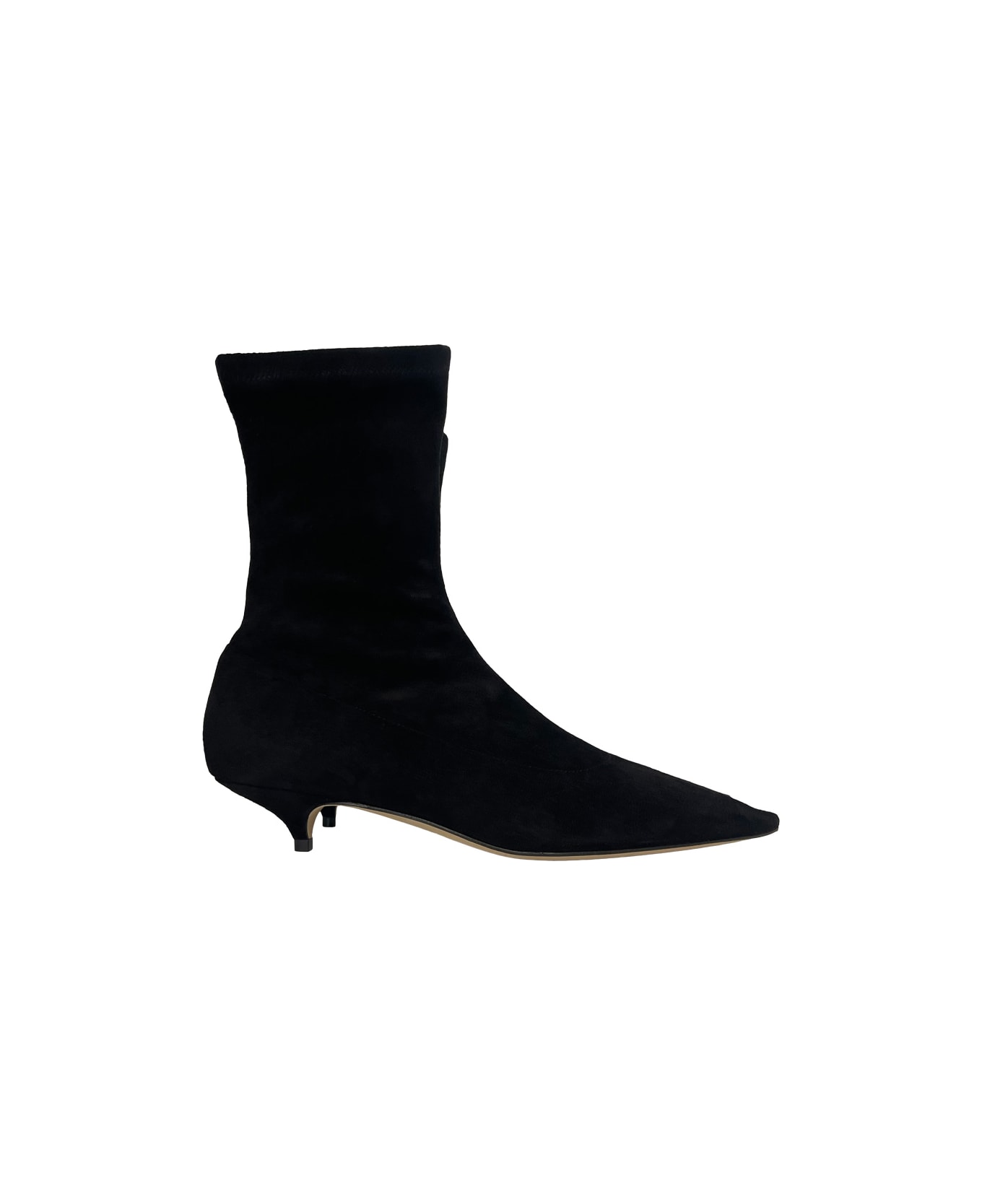 The Row Liisa Kitten Bootie - Blk Black