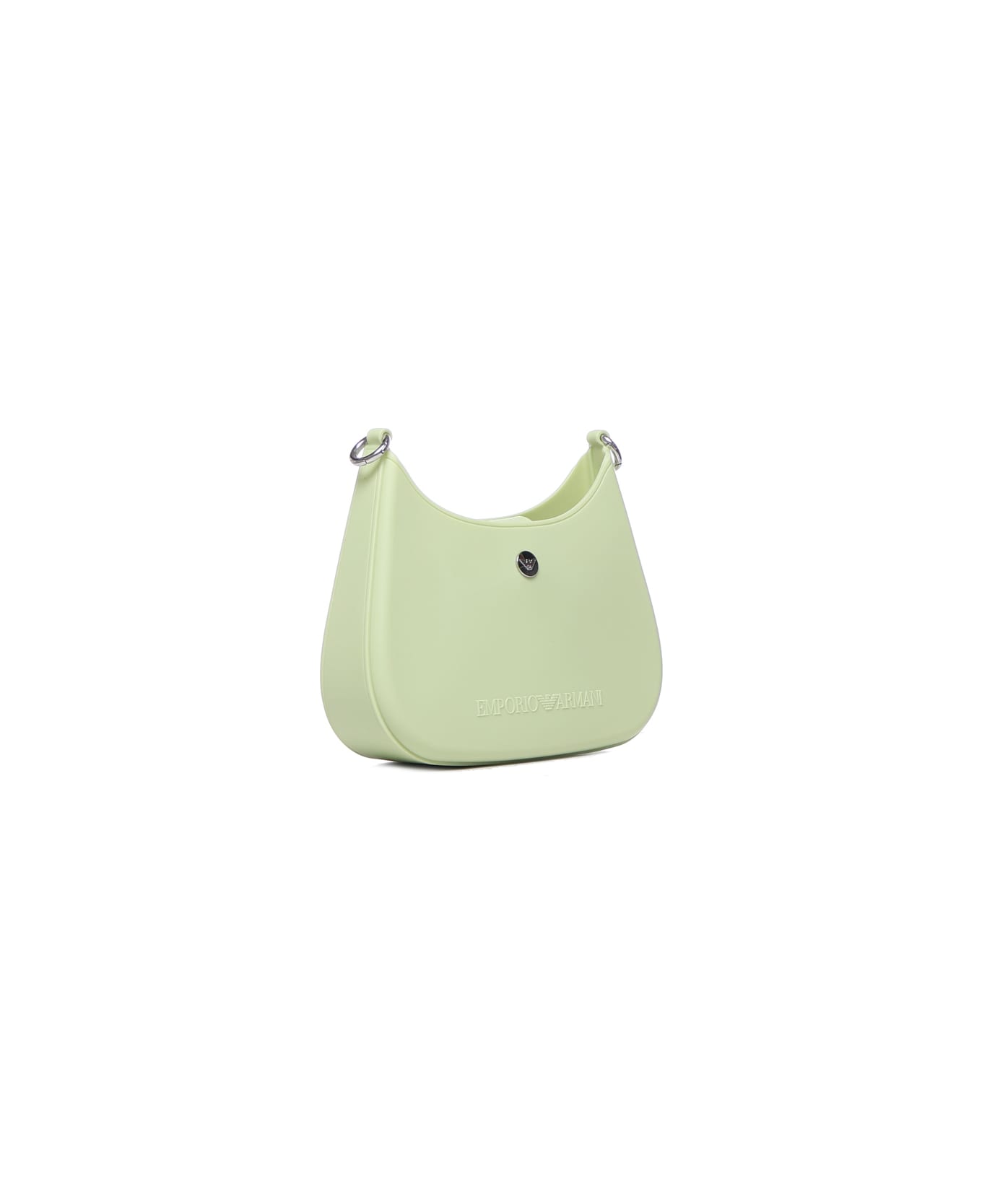Emporio Armani Gummy Bag Mini Shoulder Bag In Recycled Pvc - Green