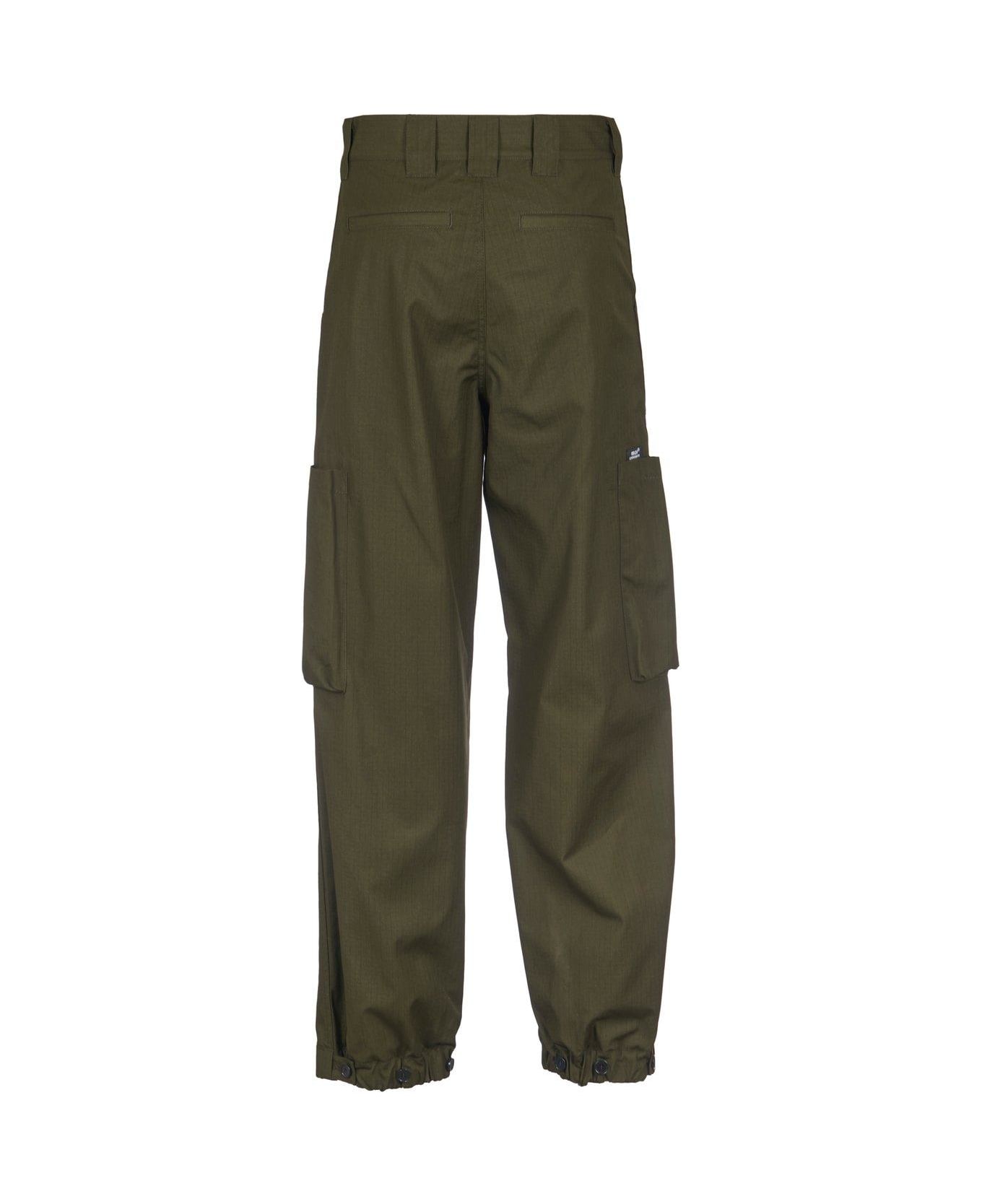 MSGM Cargo Tapered Trousers - GREEN