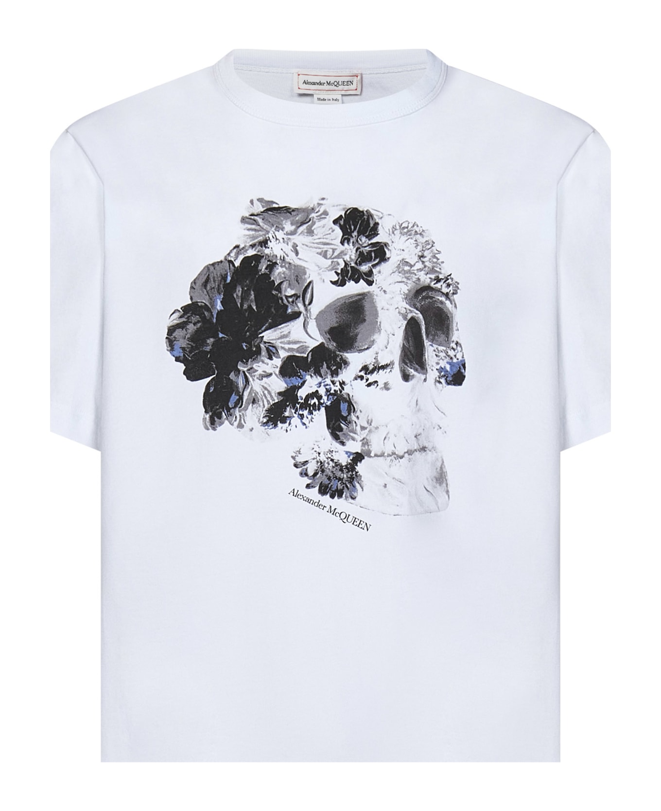 Alexander McQueen Fold Skull T-shirt - White