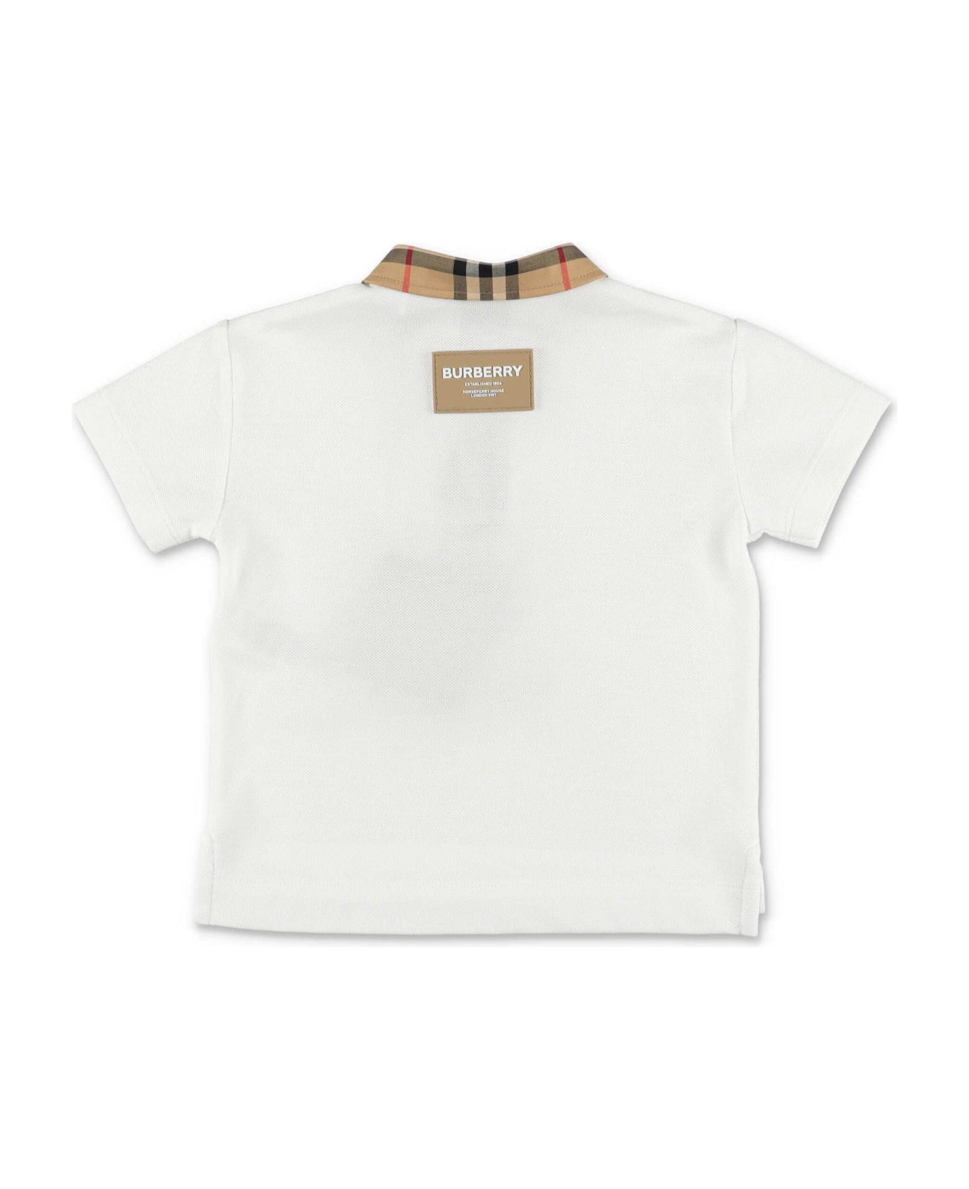 Burberry Short-sleeved Polo Shirt - WHITE シャツ