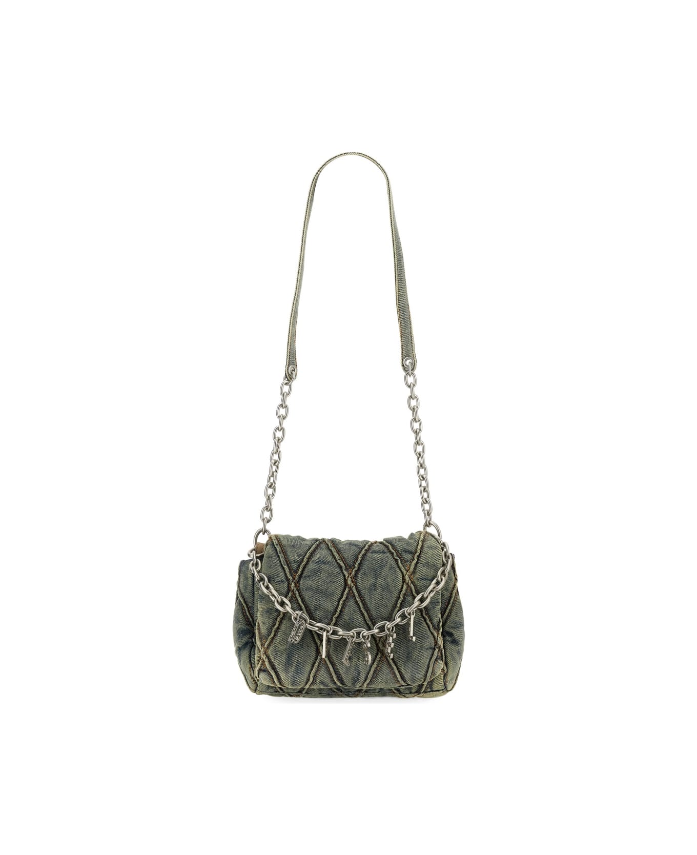 Diesel "charm-d" Small Shoulder Bag - GREY