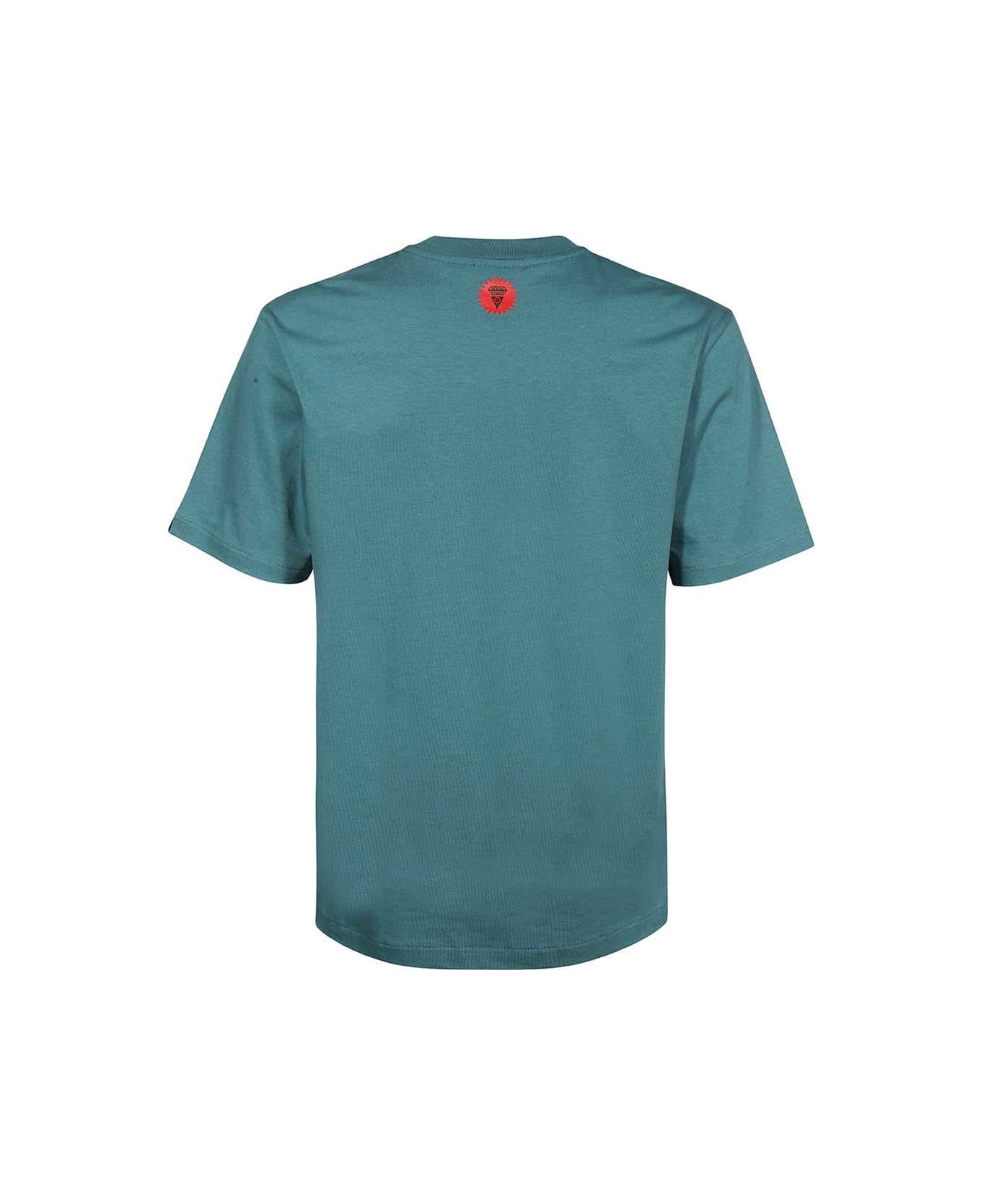 Icecream Printed Cotton T-shirt - turquoise