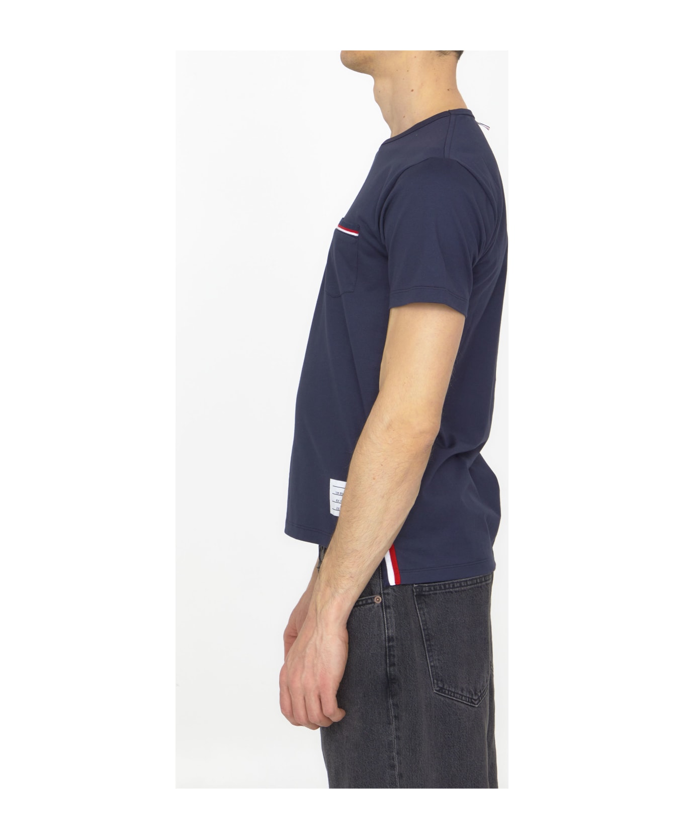Thom Browne Pocket T-shirt - Blue