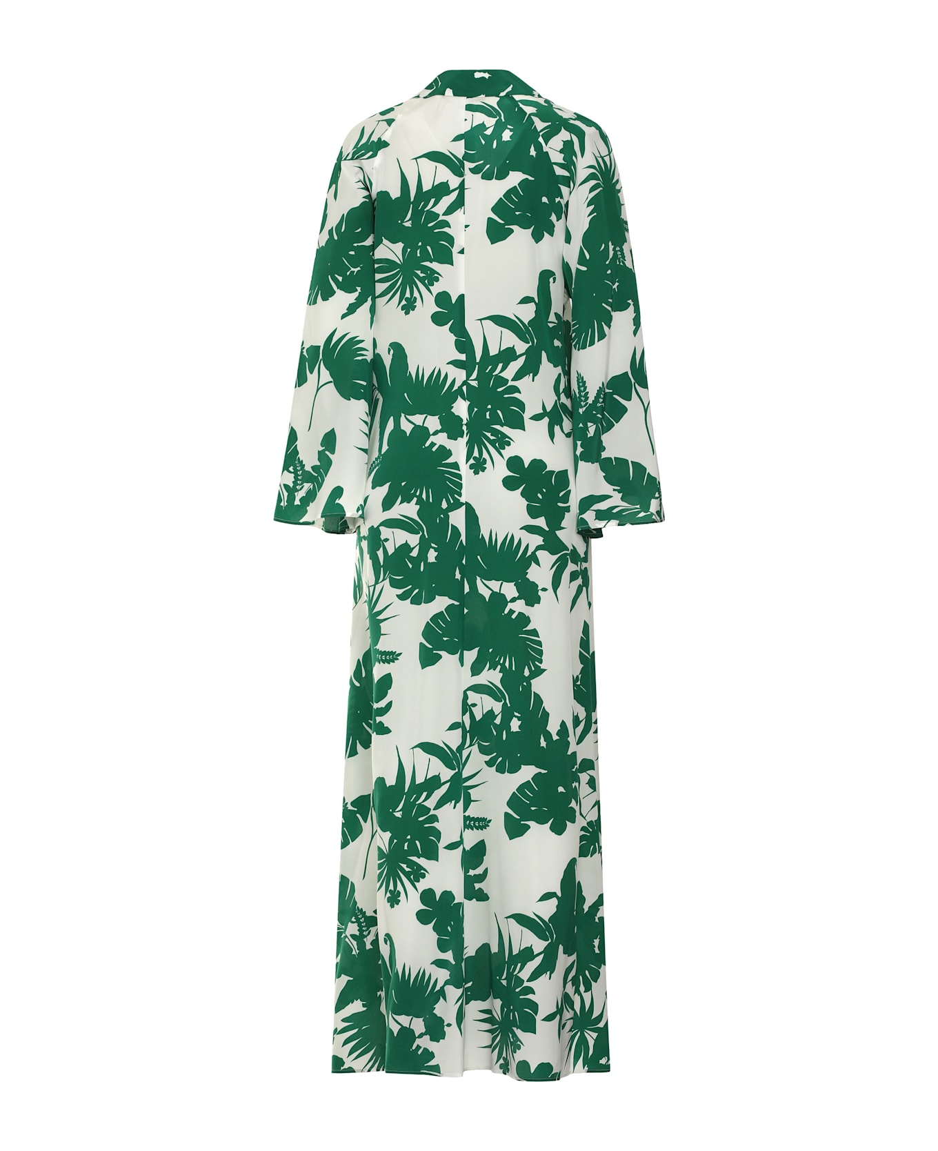 Livrea Printed Silk Dress - Thumbnail 1