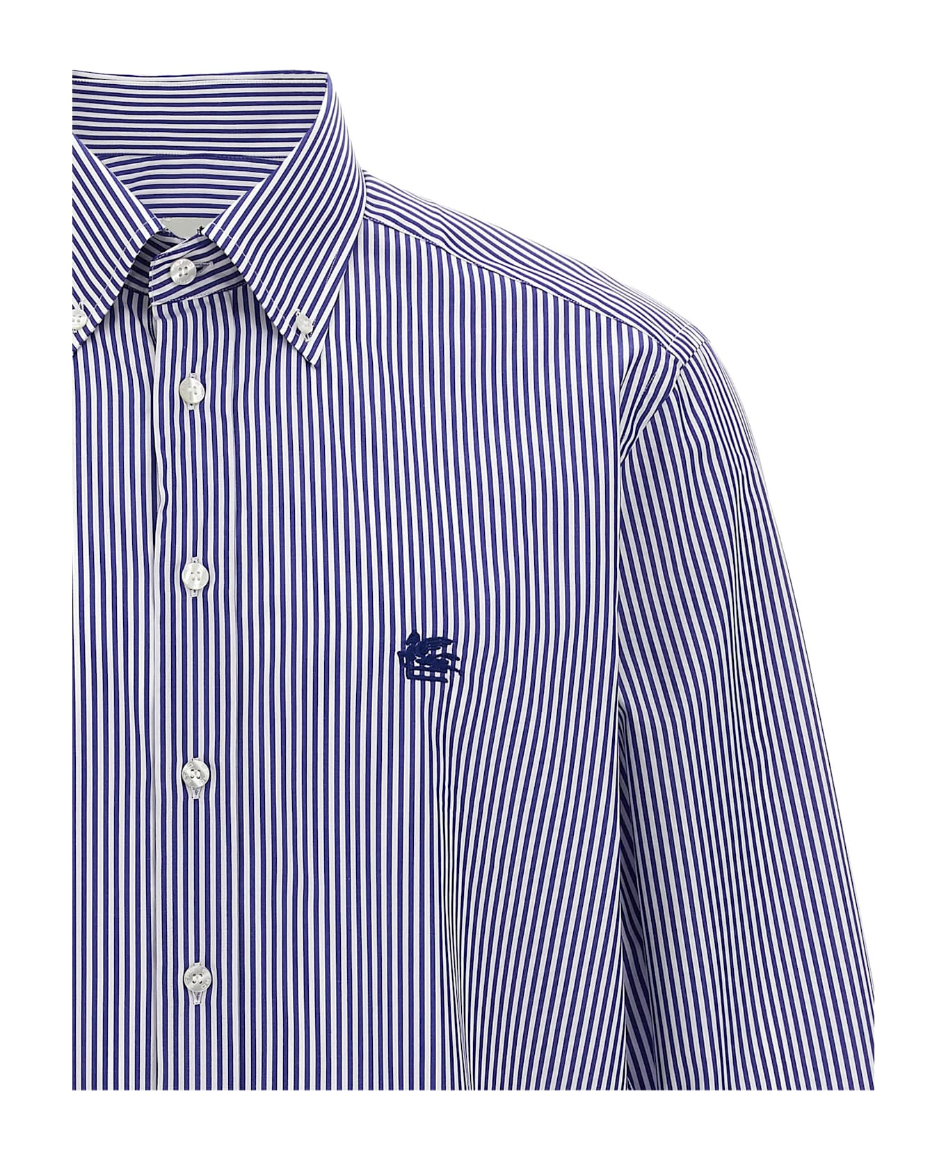 Etro 
pegaso
 Striped Shirt - Blue