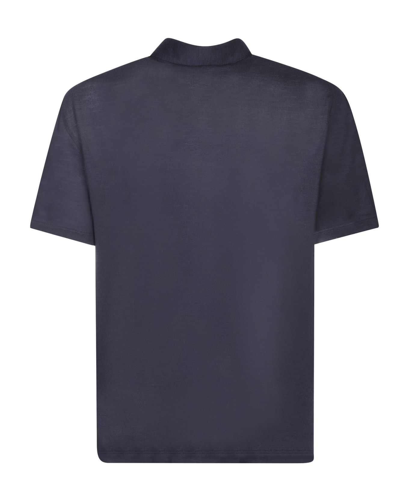 Brioni Golf Logo Blue Polo Shirt - Blue
