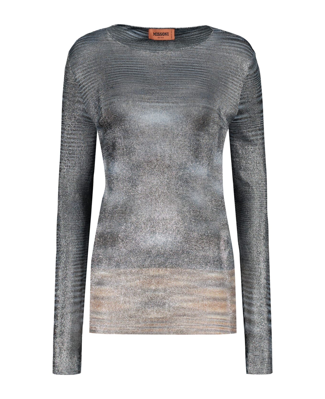 Missoni Knitted Viscosa-blend Top - blue
