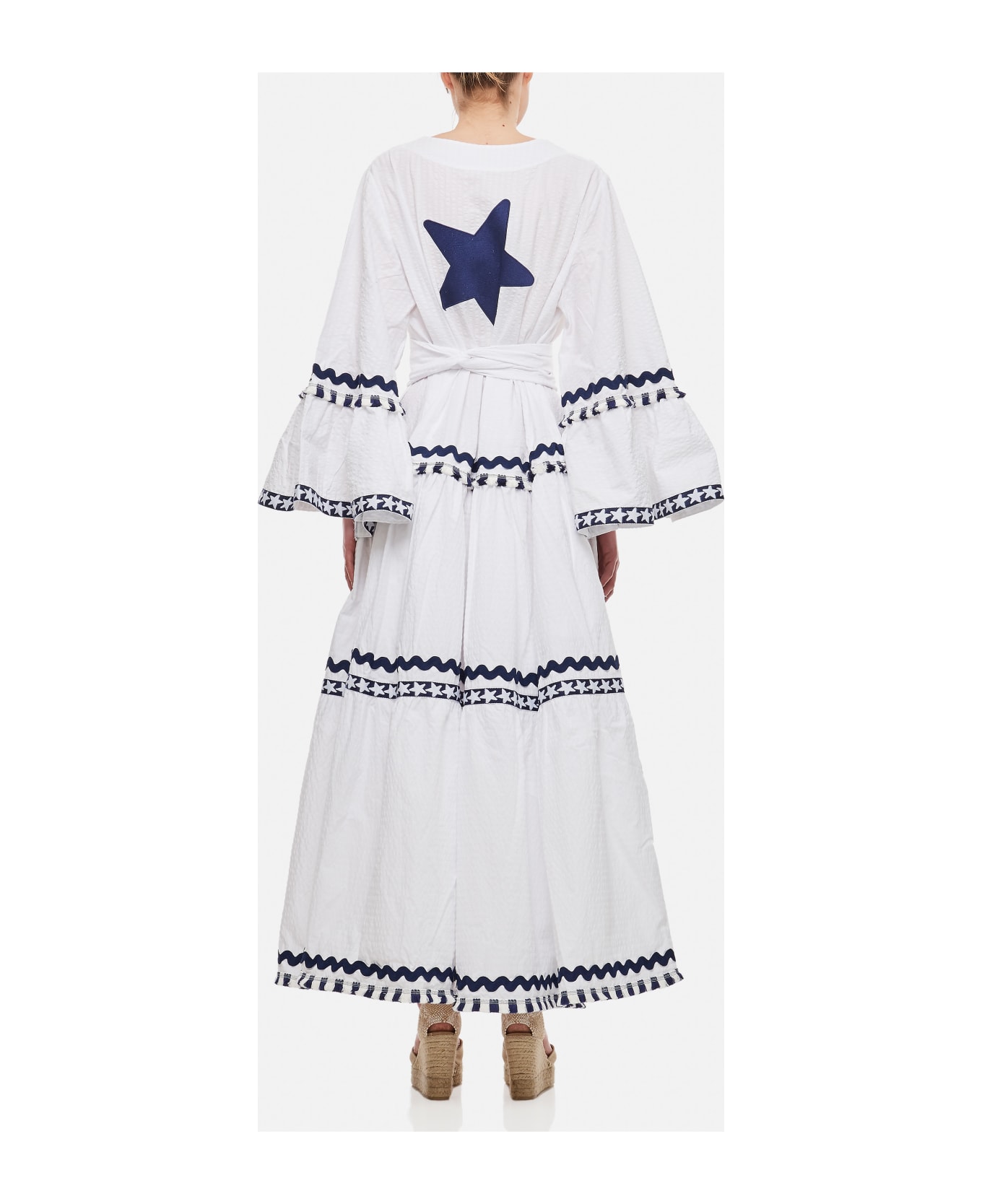 Flora Sardalos Kerkyra Cotton Long Dress - White ワンピース＆ドレス