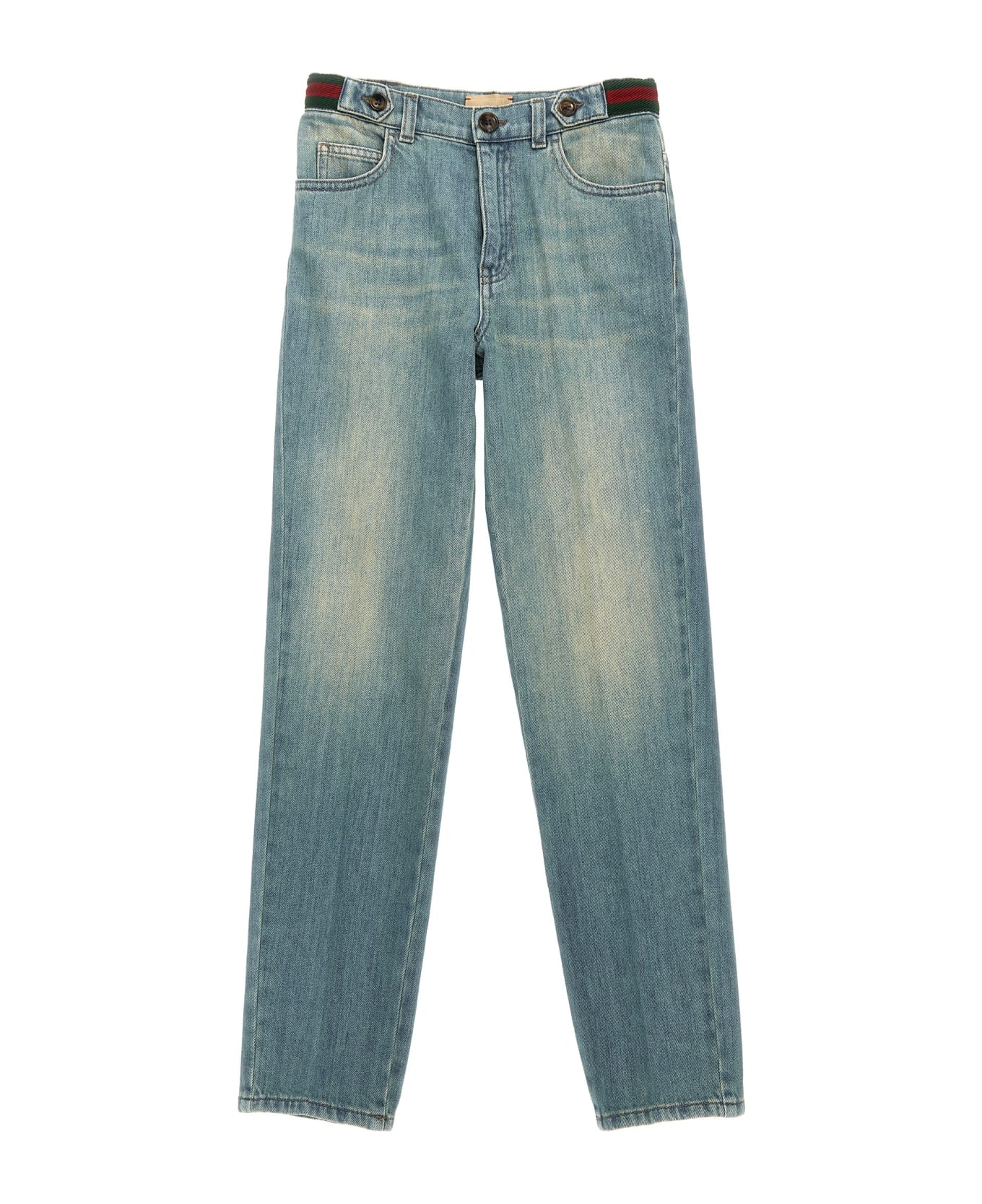 Gucci Web Jeans - Light Blue