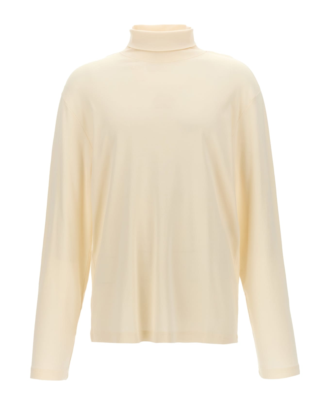 Lemaire Cotton Turtleneck Sweater - White