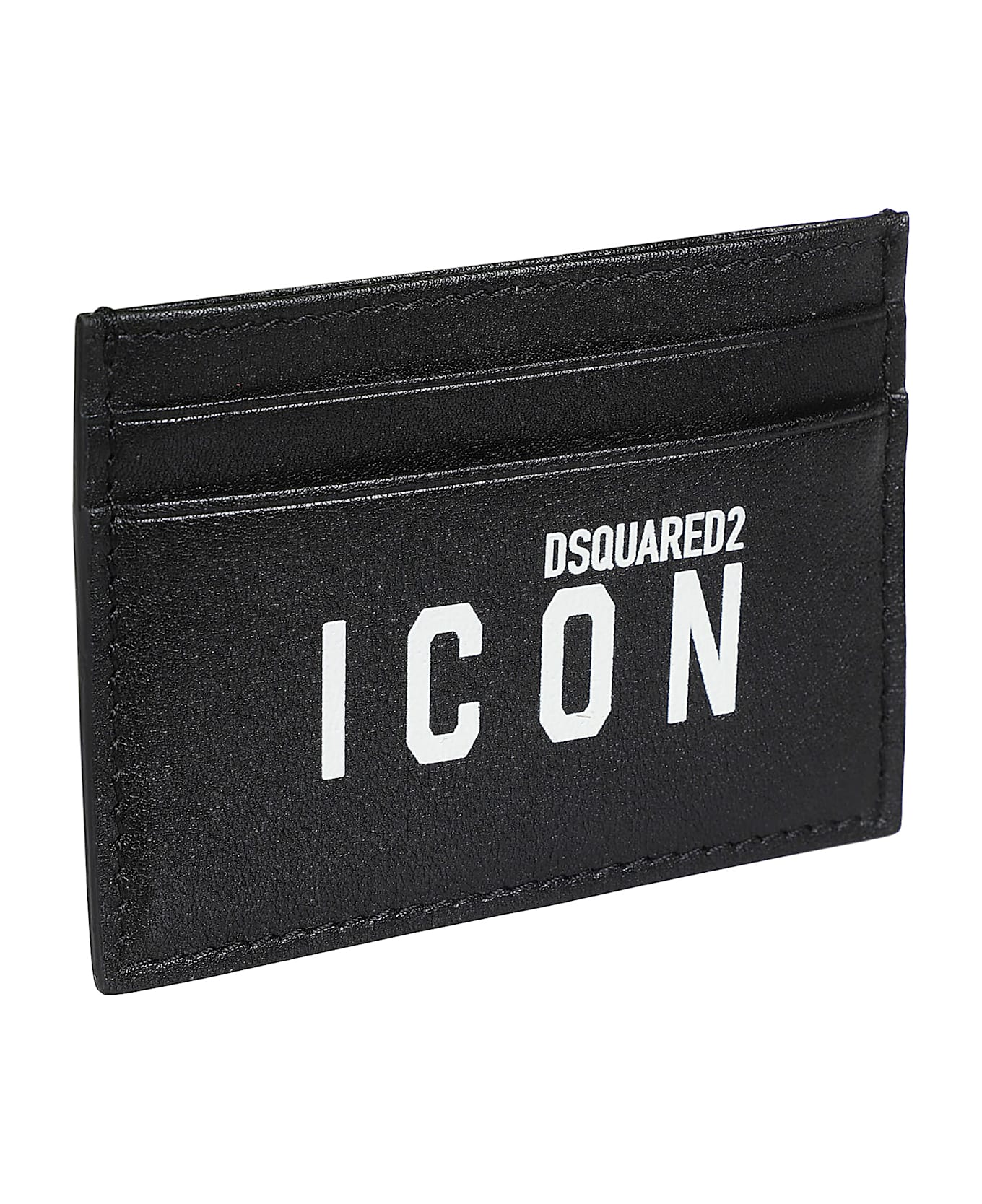 Dsquared2 Be Icon Credit Card Holder - Nero/bianco