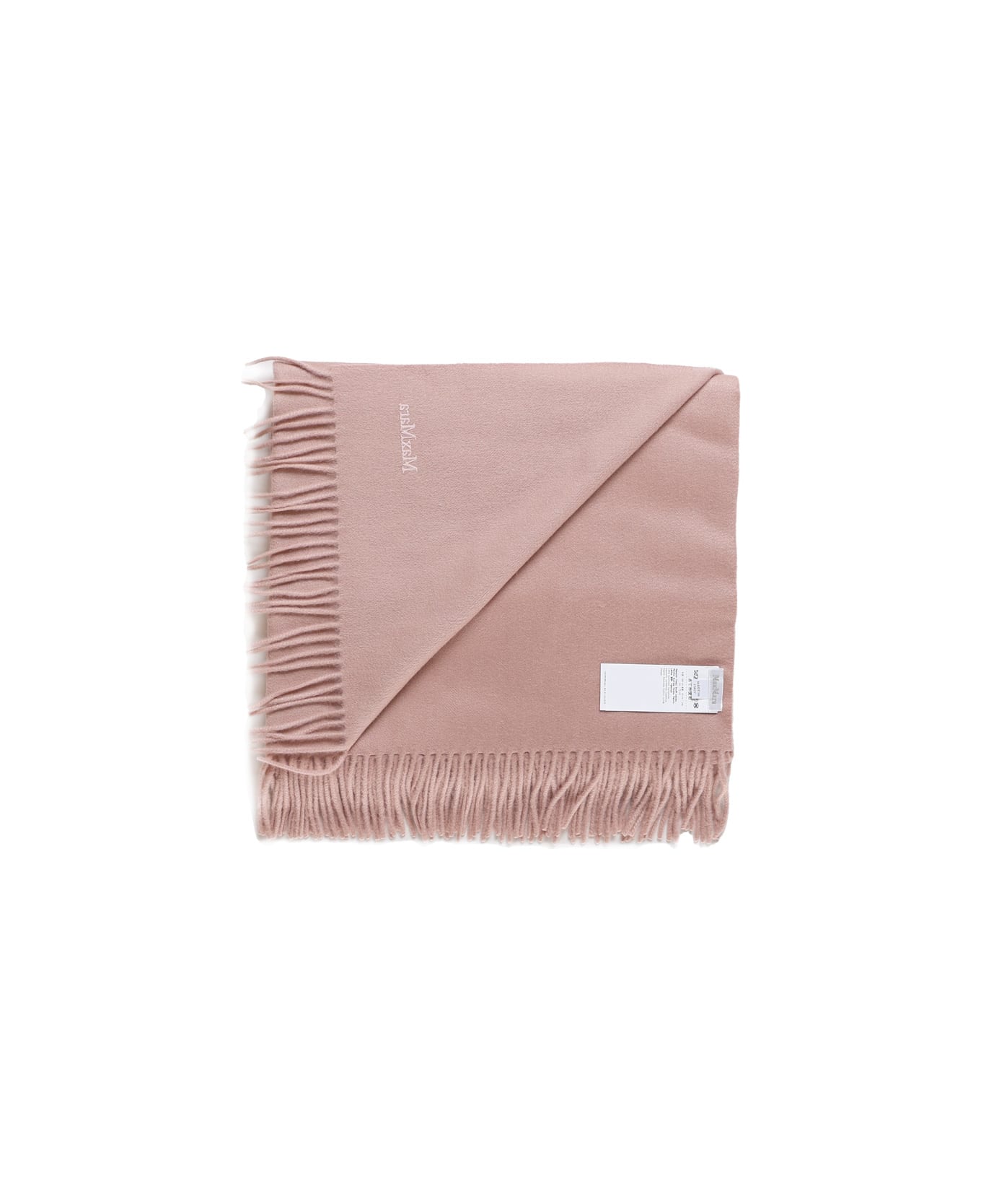 Max Mara Stole In Pure Sable Cashmere - Pink スカーフ＆ストール