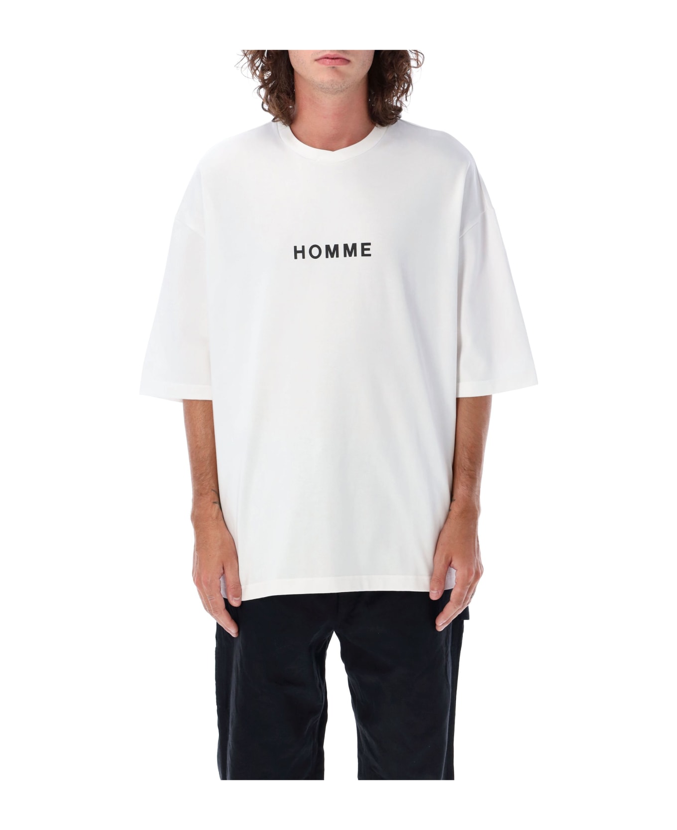 Comme des Garçons Homme T-shirt Homme - WHITE/BLACK