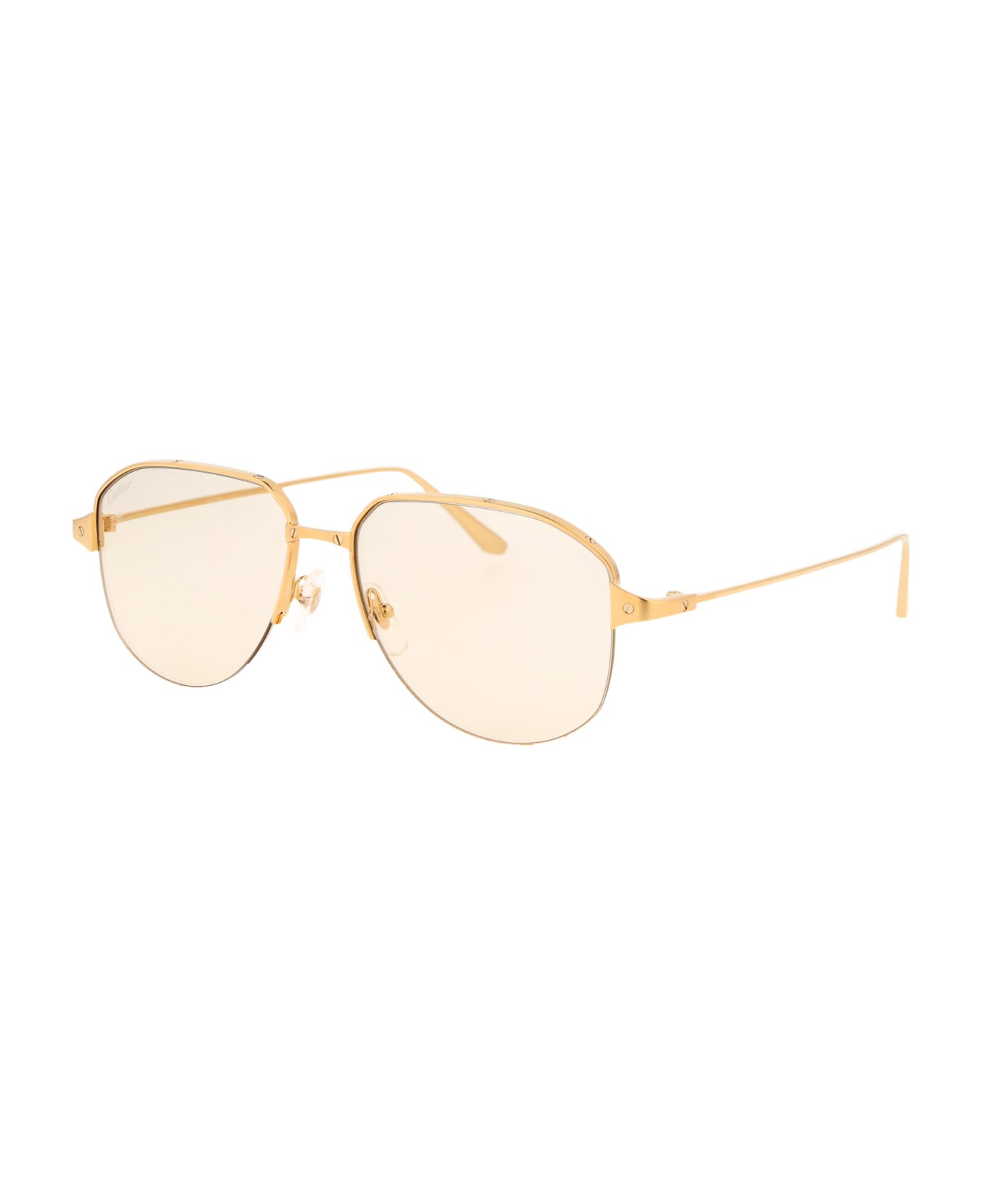 Cartier Eyewear Ct0352s Sunglasses - 001 GOLD GOLD GREEN