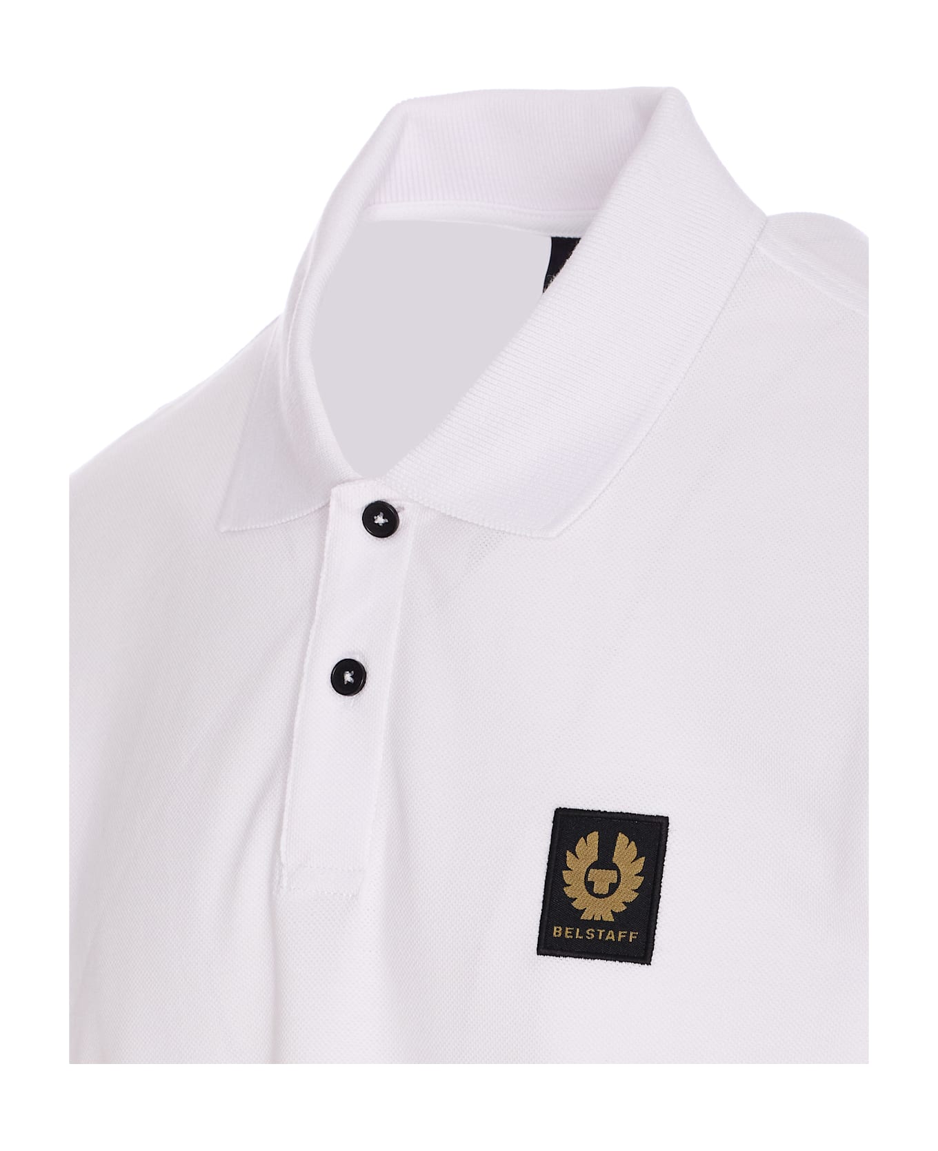 Belstaff Logo Polo - White