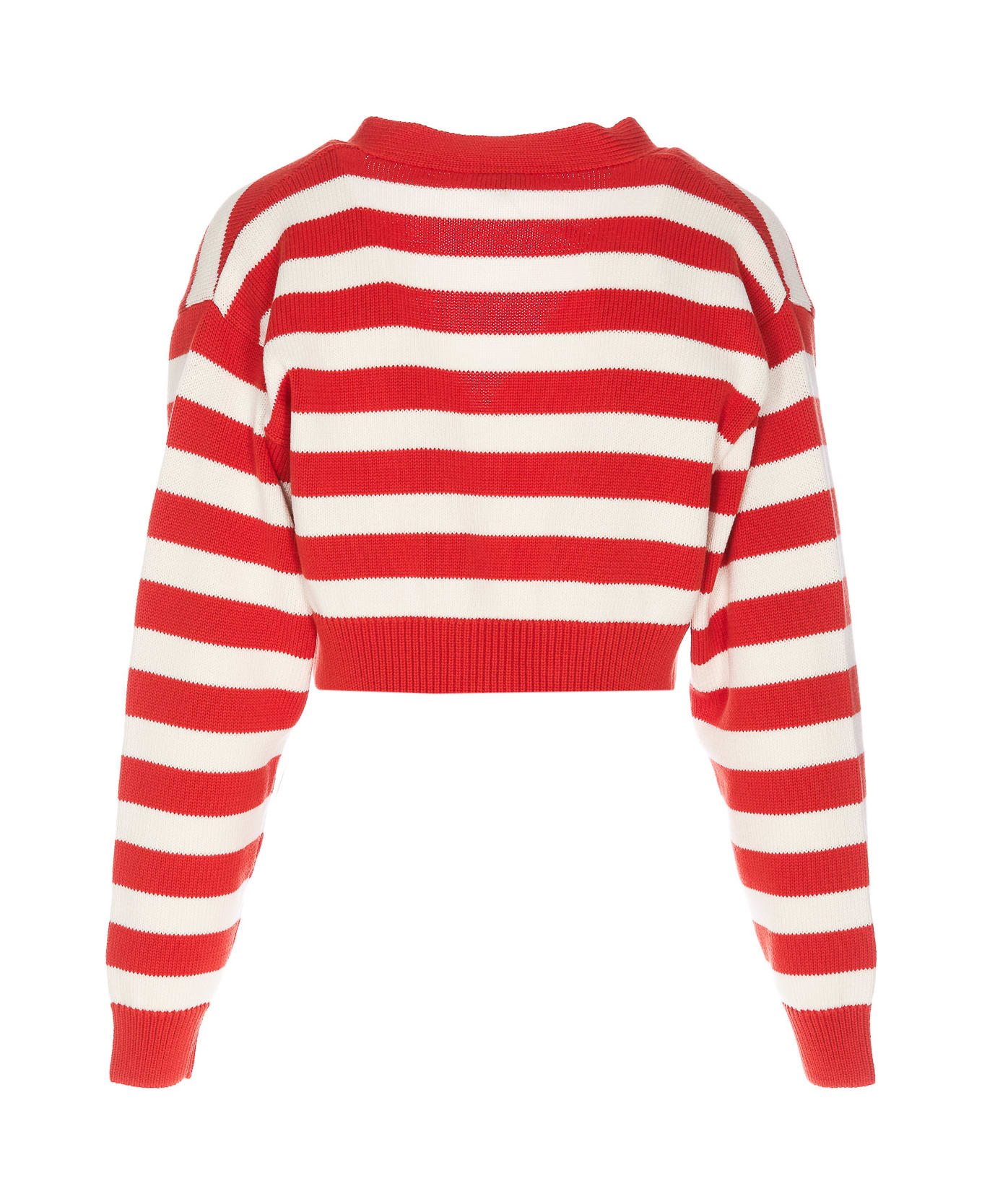 Kenzo Nautical Striped Cardigan - RED
