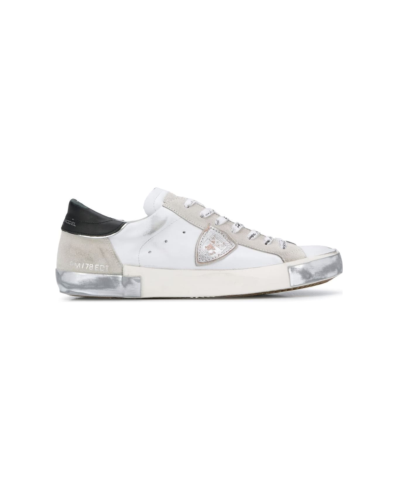 Philippe Model Prsx Low Man Sneakers - White Silver