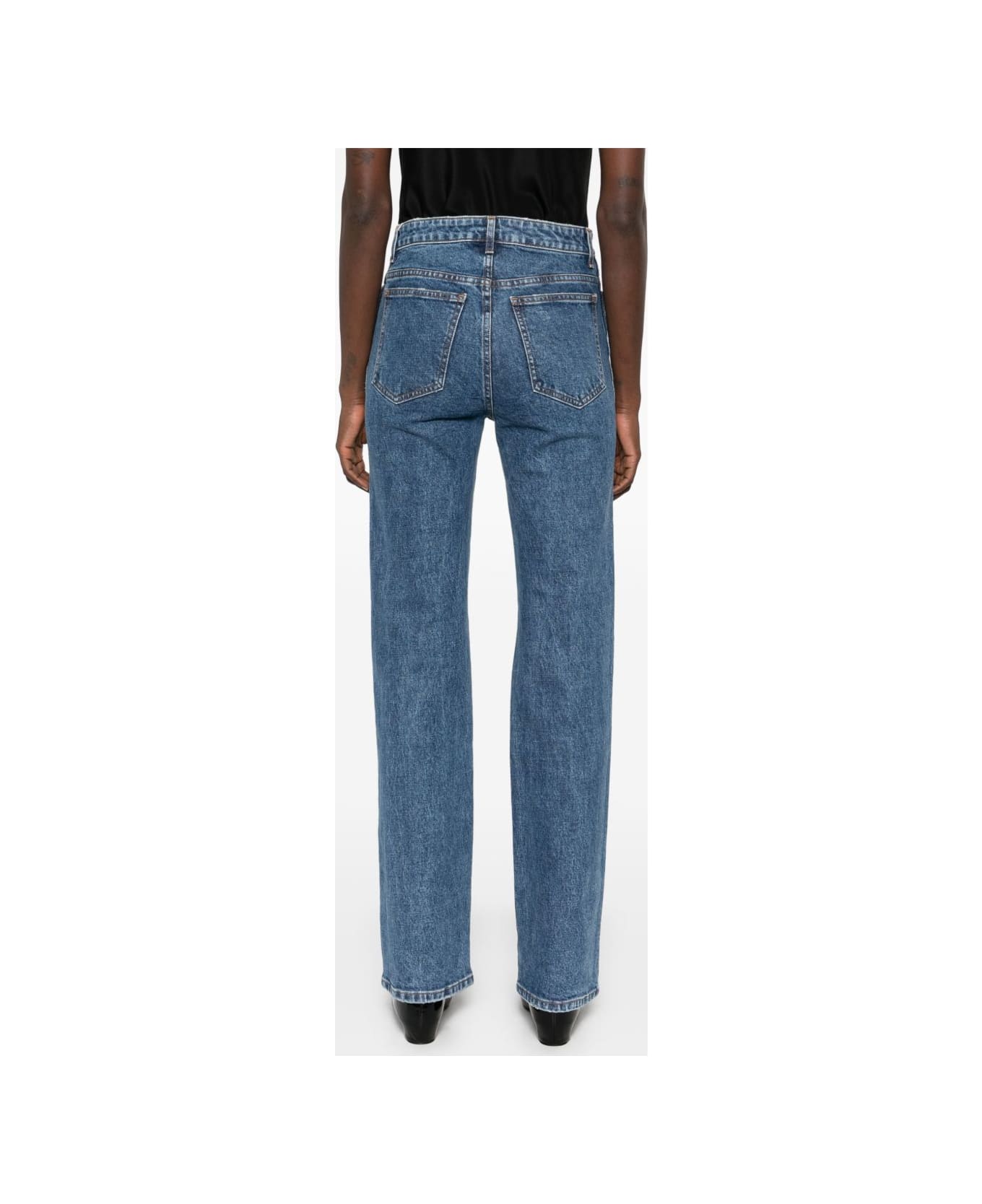 Khaite Danielle Denim Cotton Jeans - Blue