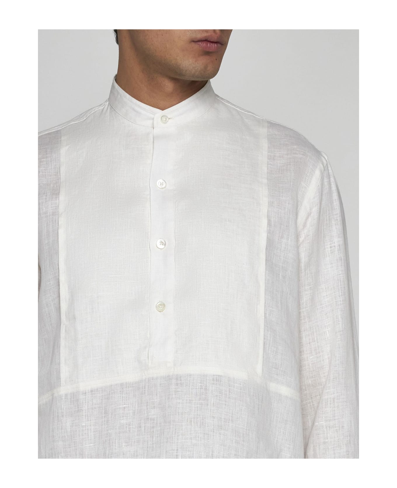 PT01 Mariner Linen Shirt - White