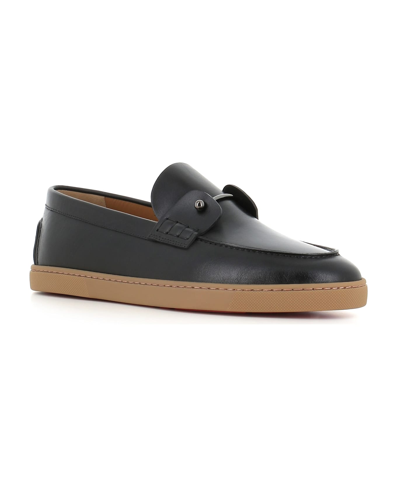 Christian Louboutin Slip-on Chambeliboat Flat - Black