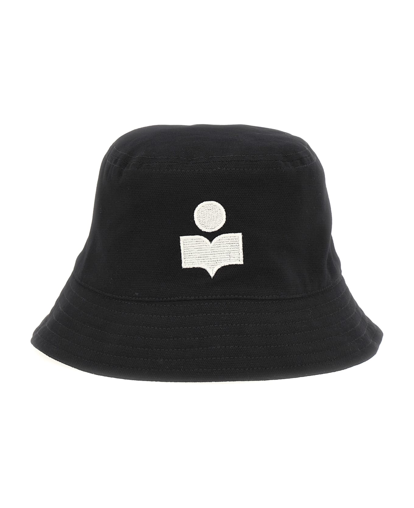 Isabel Marant Haley Bucket Hat - White/Black 帽子