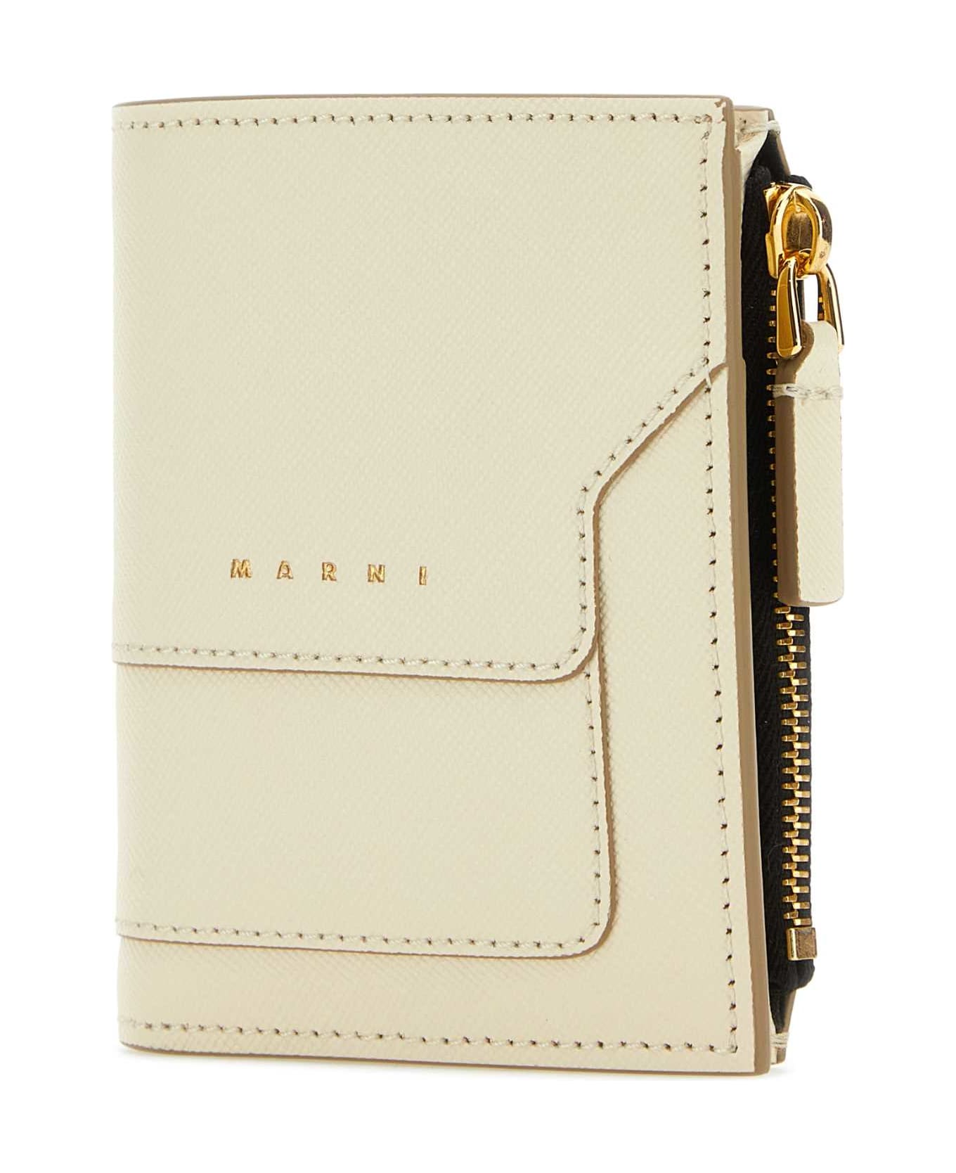 Marni Ivory Leather Wallet - Z601W
