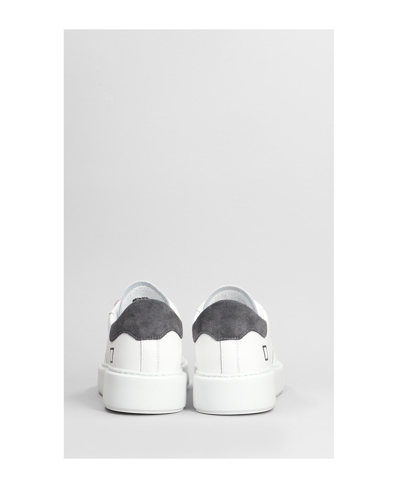 D.A.T.E. Sfera Stripe Sneakers In White Leather - white