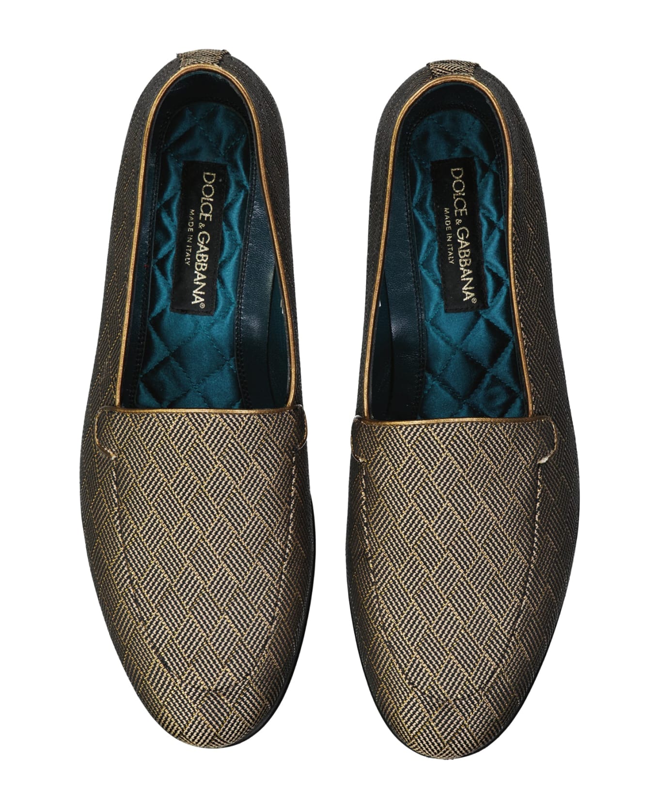 Dolce & Gabbana Jaquard Loafers - Beige