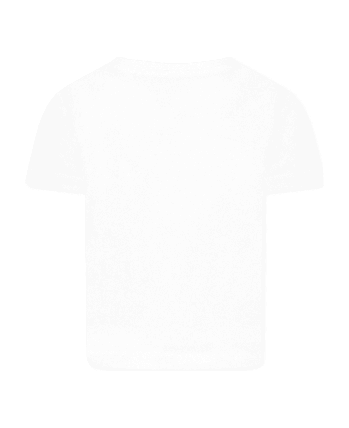 Lanvin White T-shirt For Girl With Logo - White
