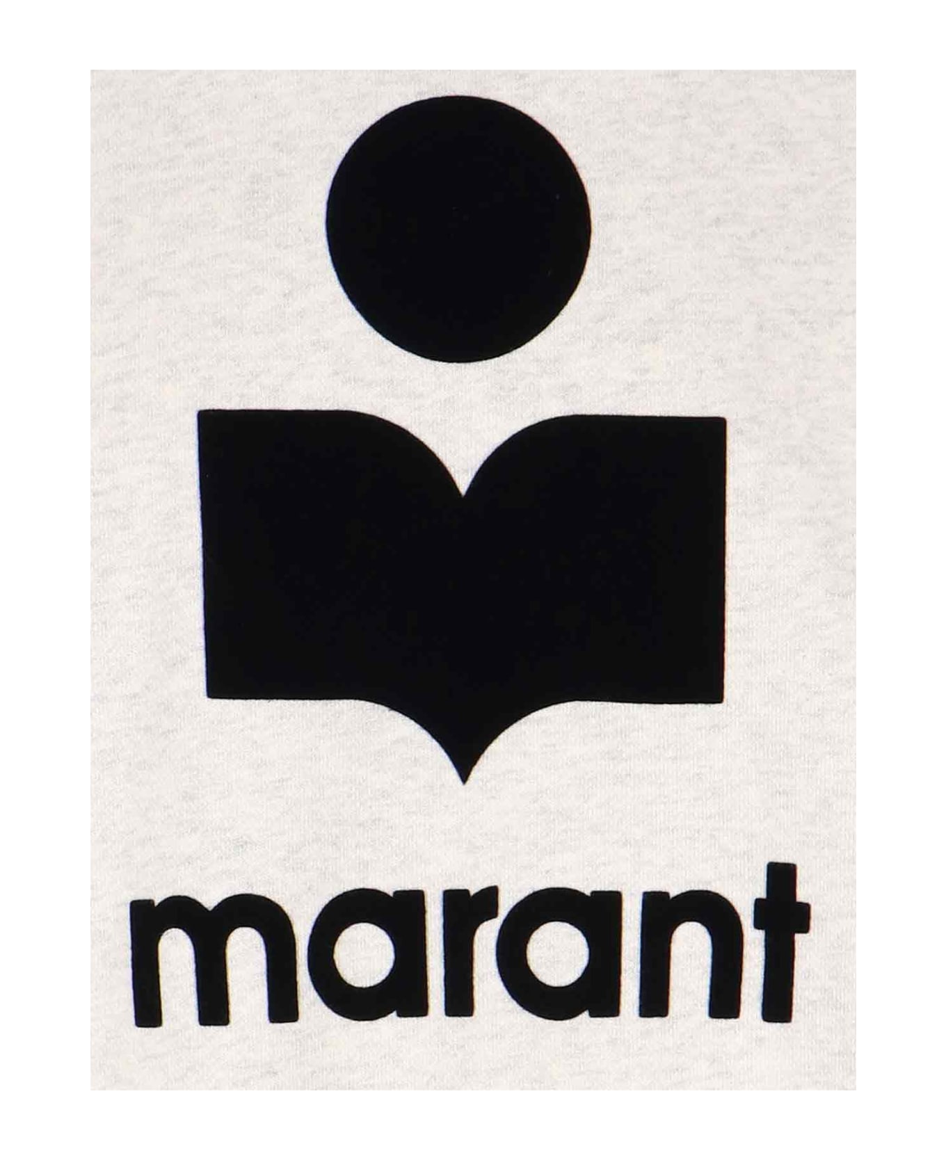 Marant Étoile Mikoy Logo Cotton Sweatshirt - Cream