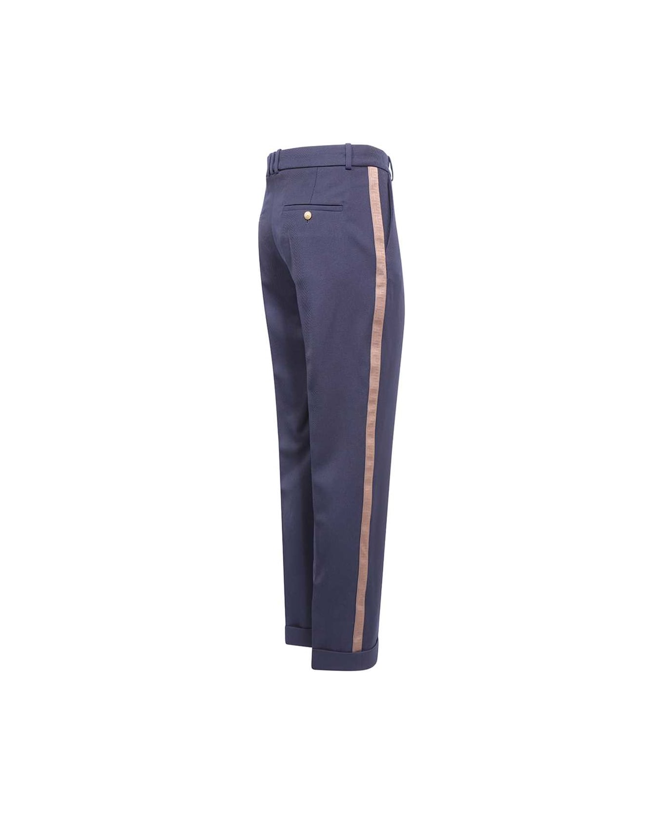 Balmain Virgin Wool Trousers - blue