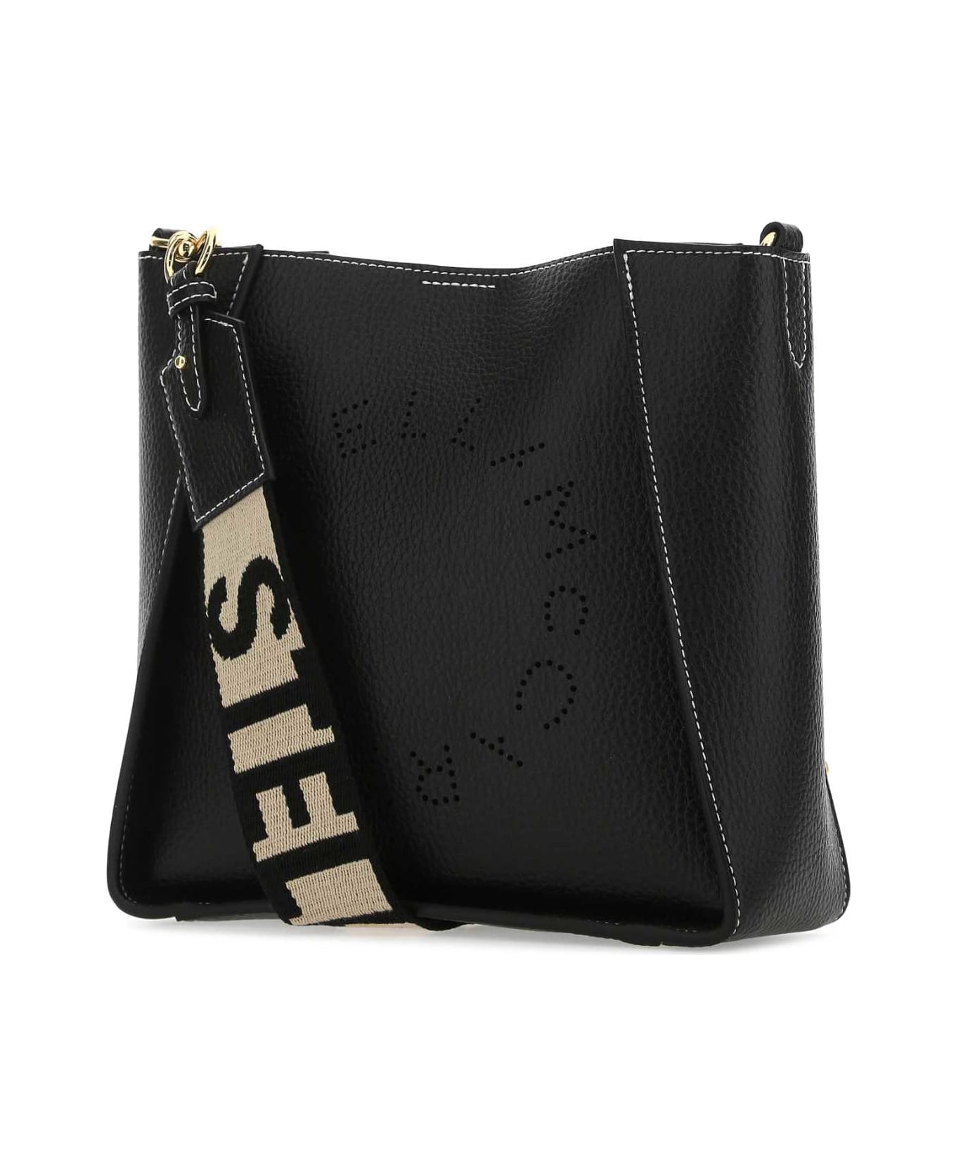Stella McCartney Black Alter Mat Mini Stella Logo Shoulder Bag - 1000