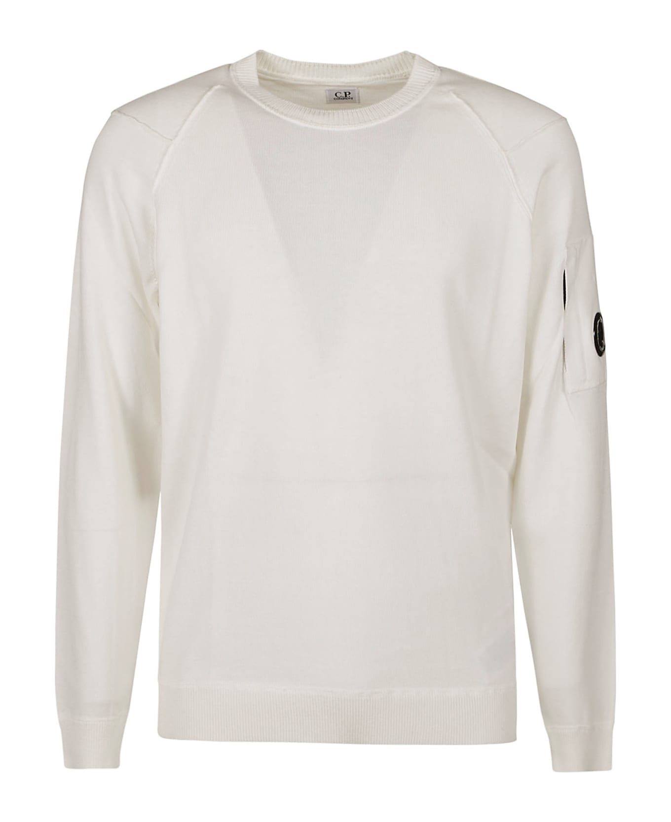 C.P. Company Sea Island Crewneck Sweatshirt - GAUZE WHITE