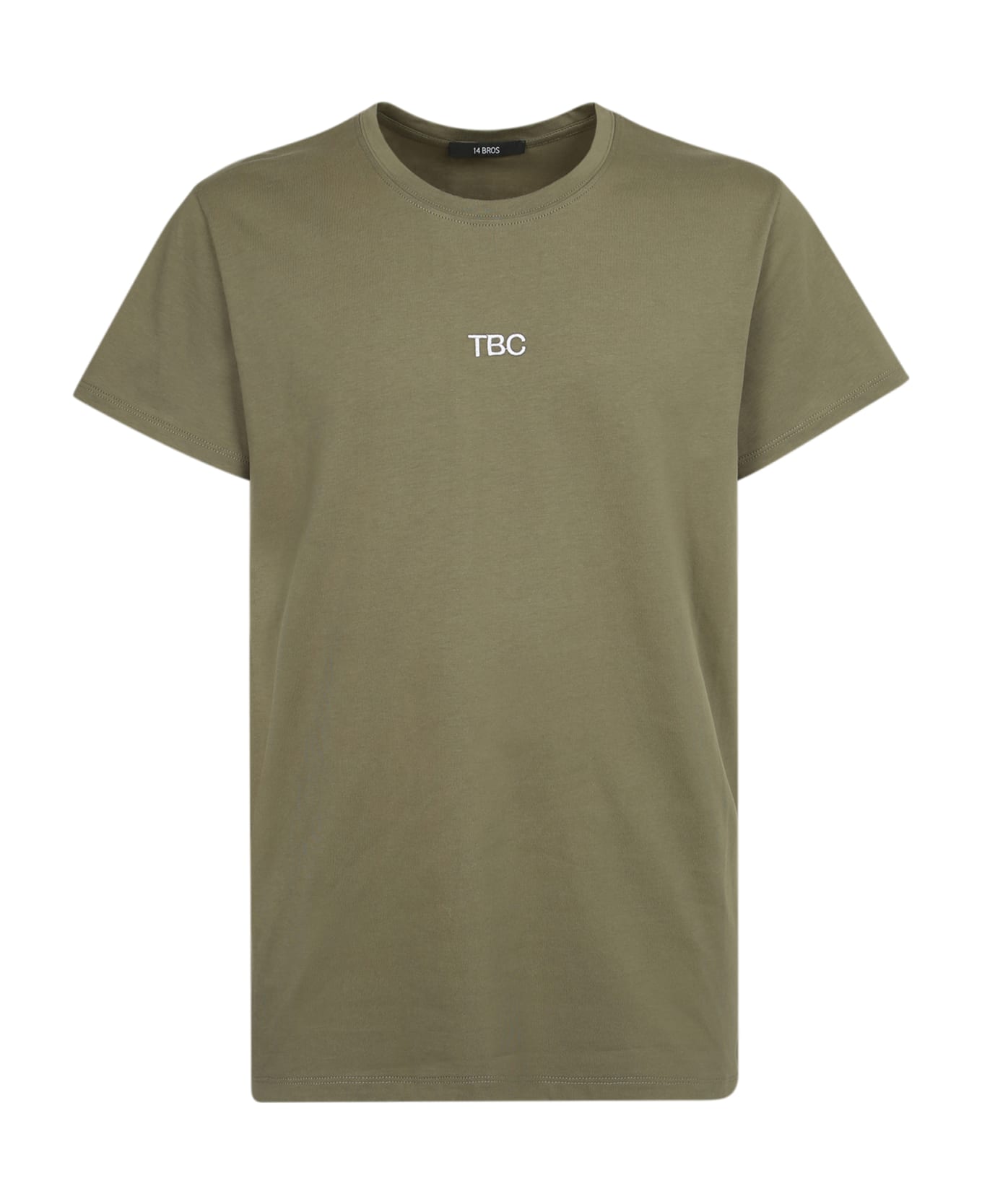 14 Bros Logo-print T-shirt - Green シャツ