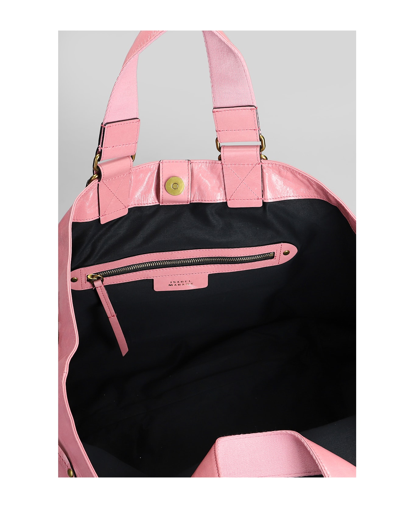Isabel Marant Wardy Tote In Rose-pink Leather - rose-pink