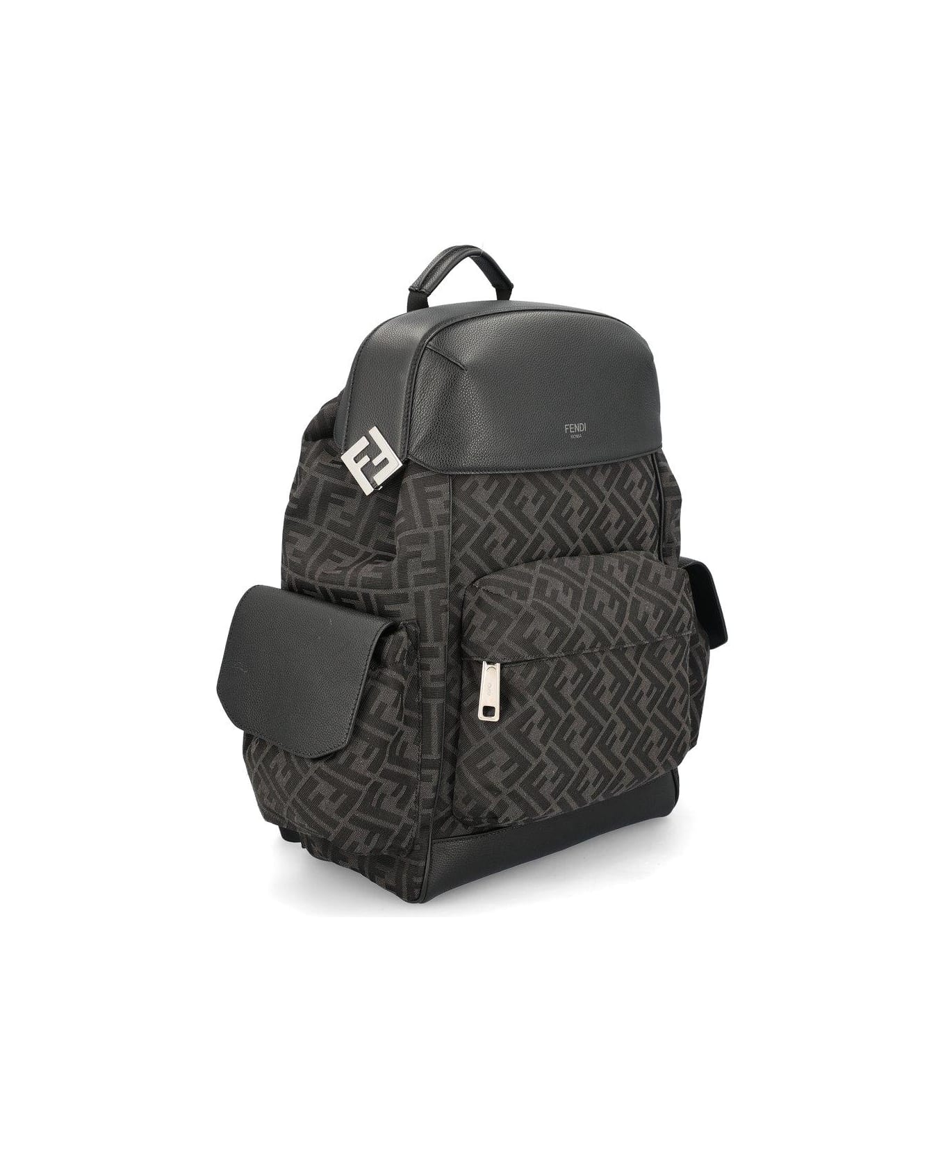 Fendi Ff Jacquard Drive Backpack