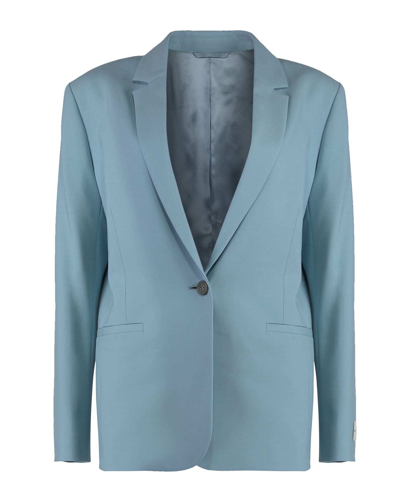 Calvin Klein Single-breasted One Button Jacket - Light Blue