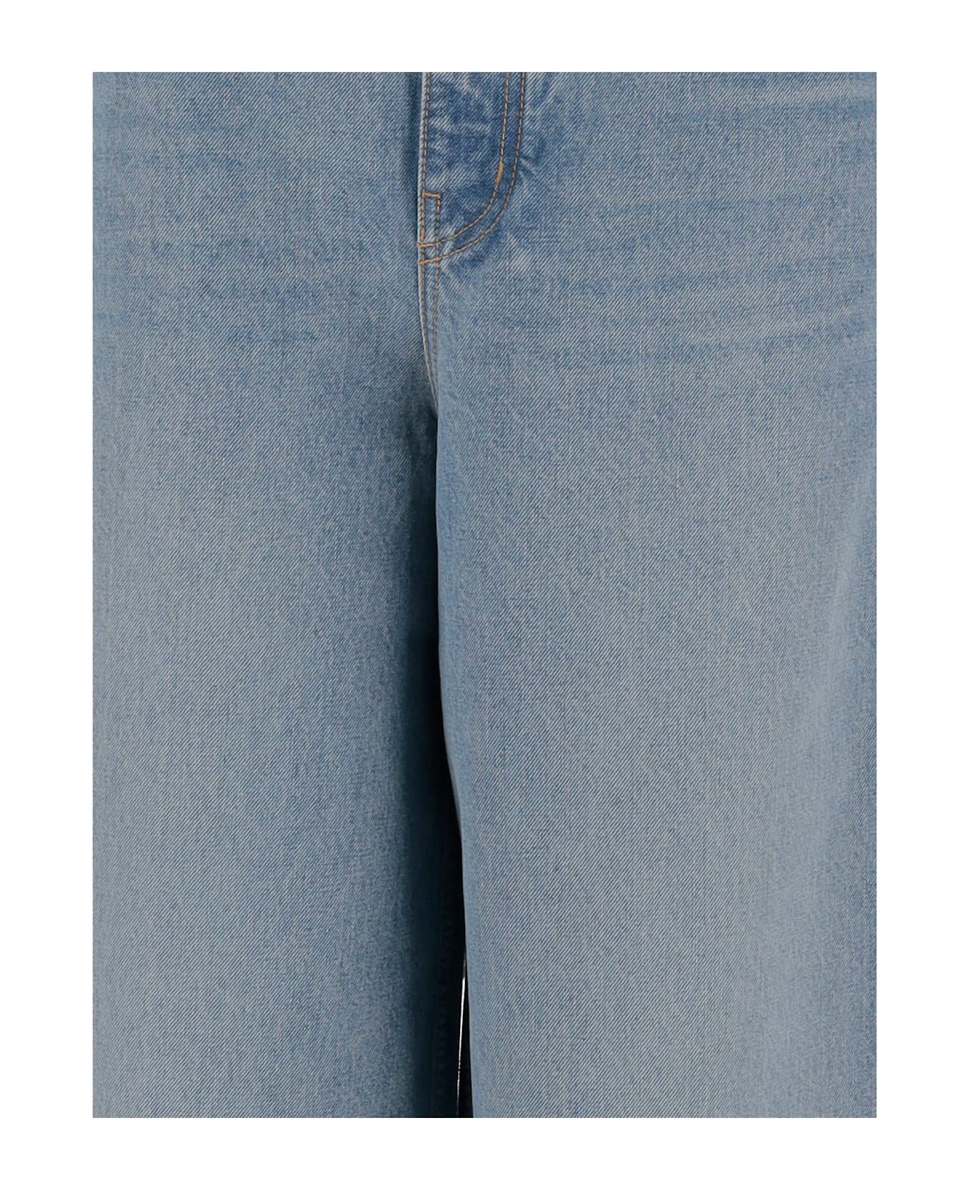 Chloé Wide-leg, High-waisted Jeans - Blue