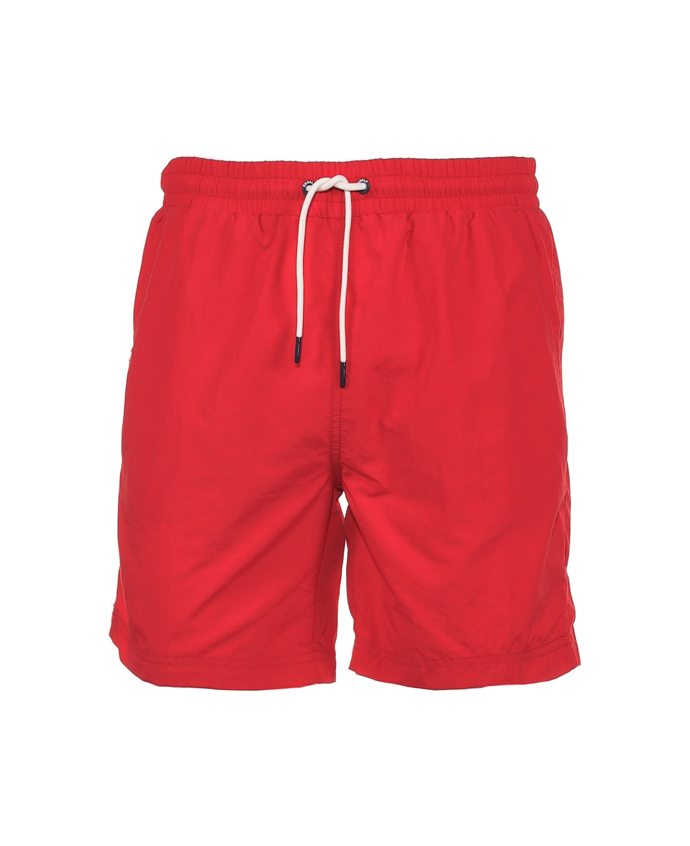 Ecoalf Swimsuit With Drawstring At The Waist - BRIGHT RED